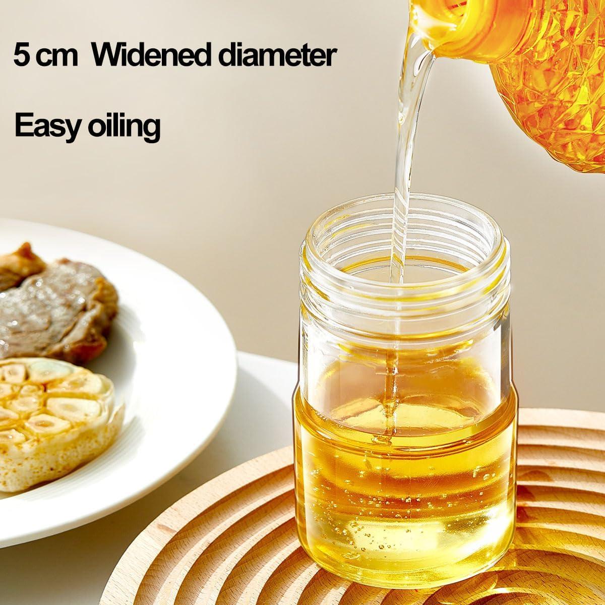 Dispensador de Aceite de Vidrio RFetomax con Cepillo Silicona