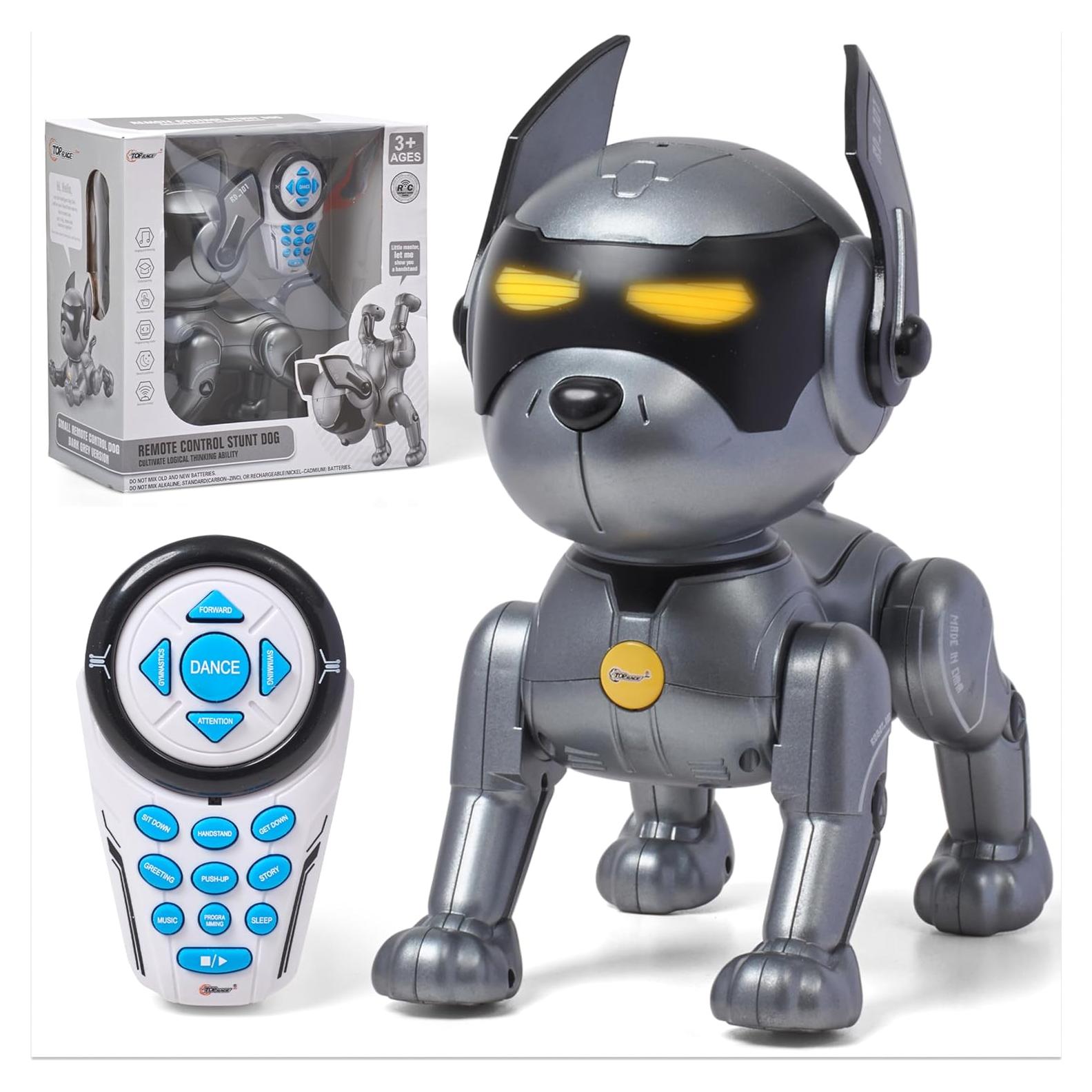 Robot Perro Interactivo Top Race - Control Remoto y Recargable