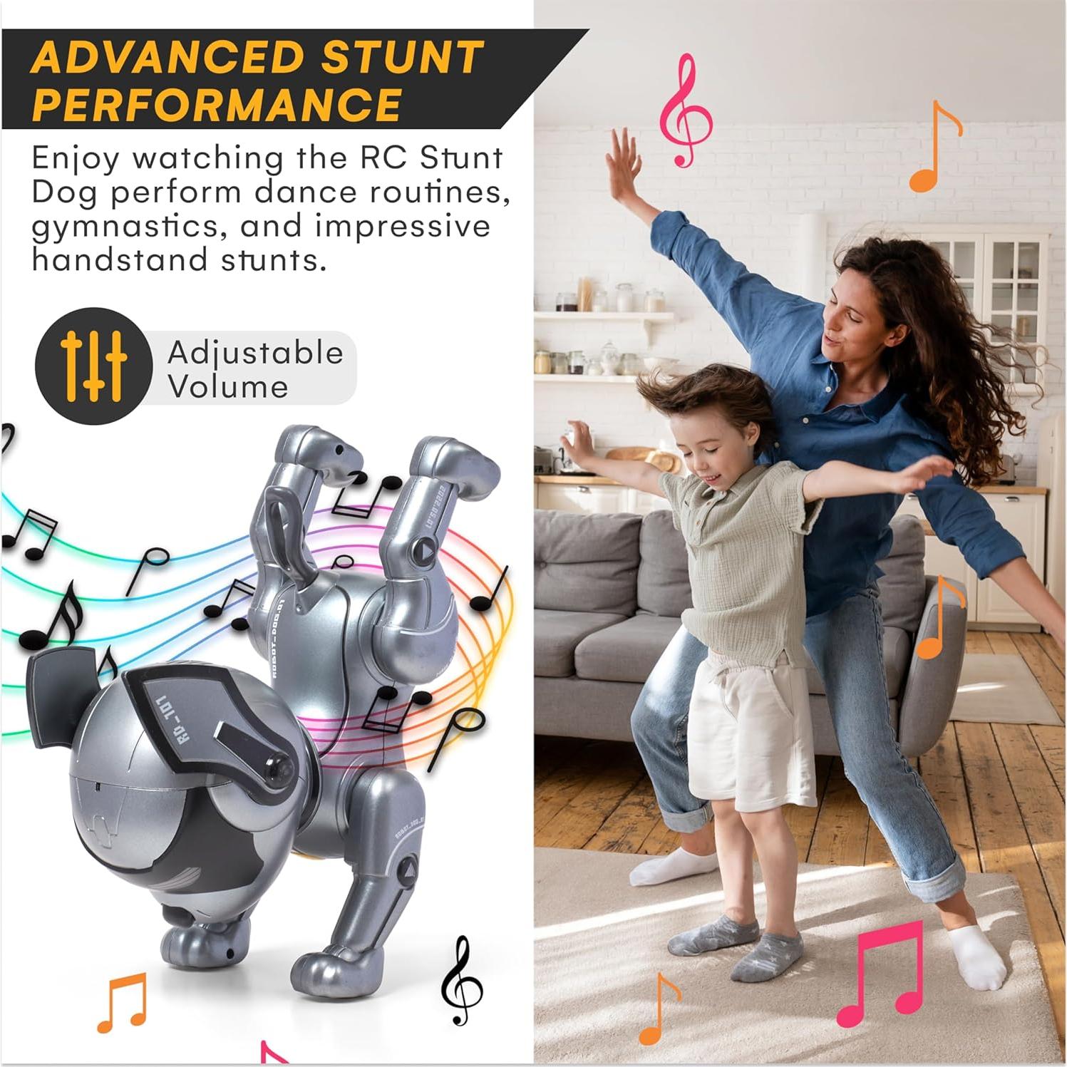 Robot Perro Interactivo Top Race - Control Remoto y Recargable