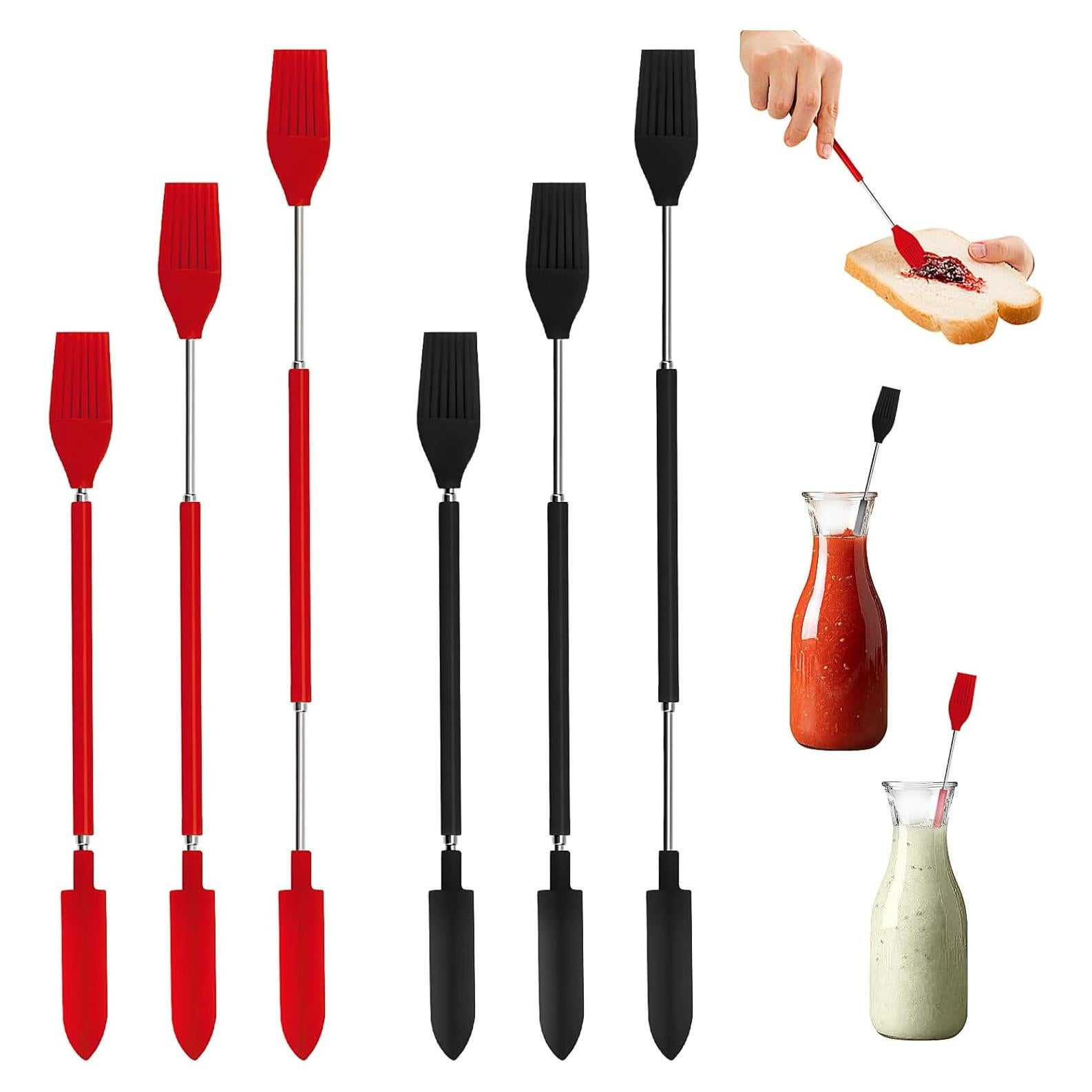 Juego de Espátulas y Brochas de Silicona 2 en 1 LingNanLingJun