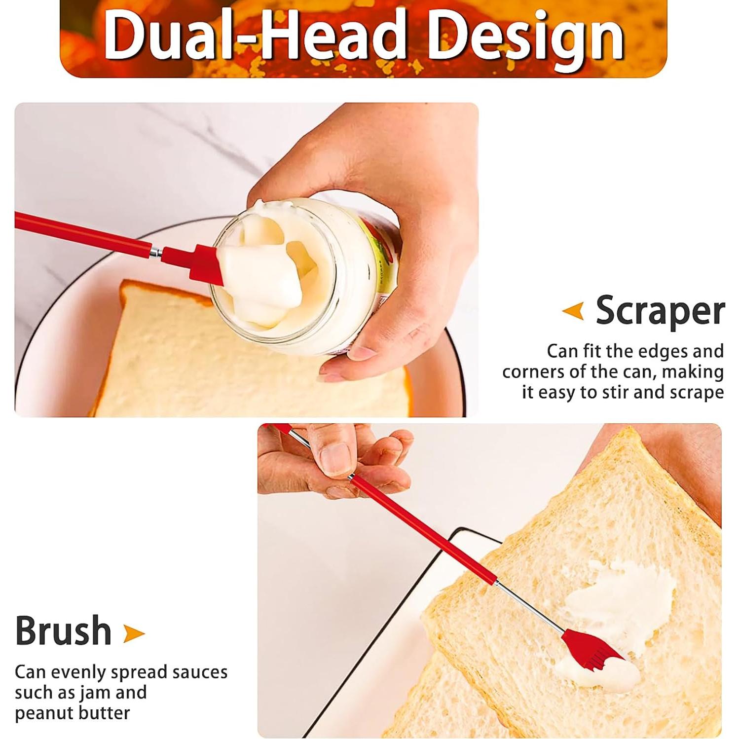 Juego de Espátulas y Brochas de Silicona 2 en 1 LingNanLingJun