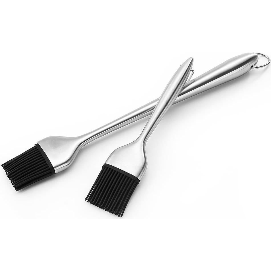 Paquete de 2 cepillos de basting HQY 30 cm y 18 cm silicona