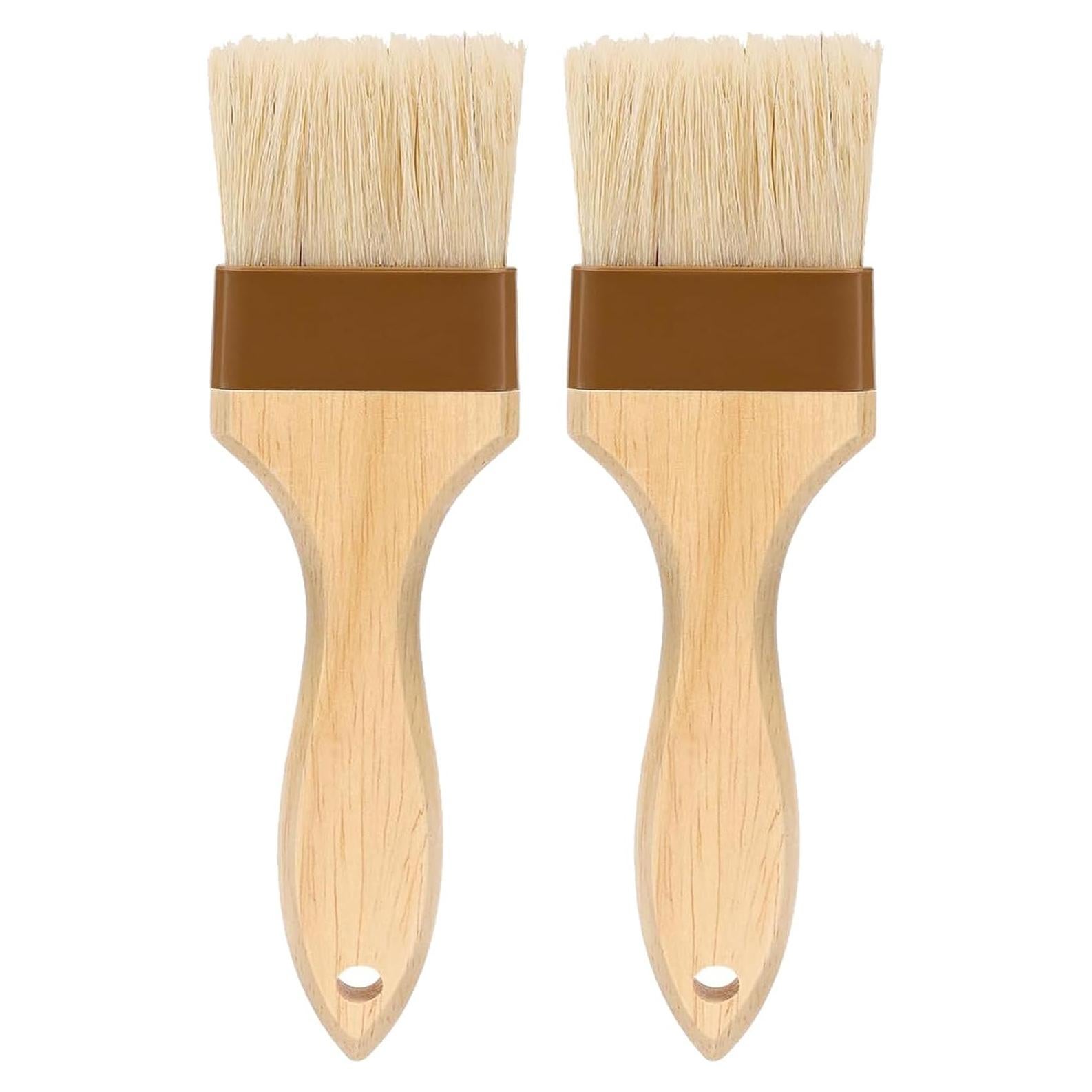 Brocha de Pastelería NXRACSH 5 cm, 2 Unidades, Cerda Natural