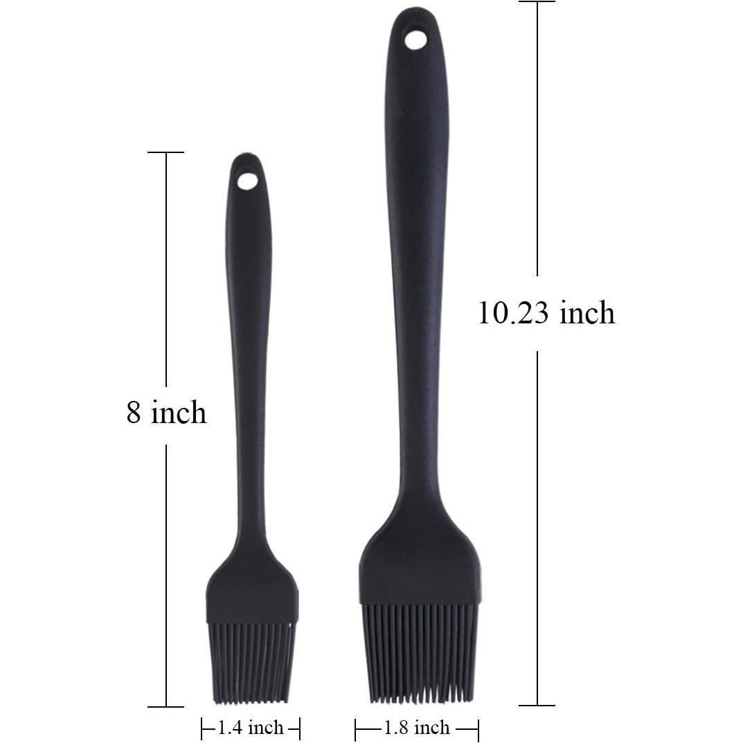 Paquete de 2 brochas de silicona resistentes al calor A239