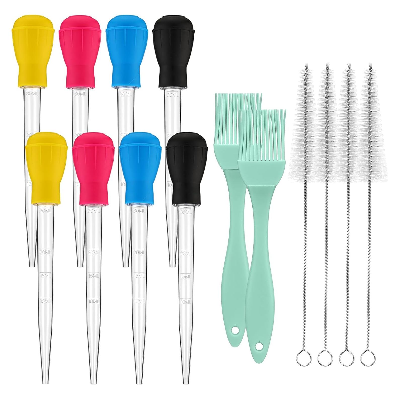 Conjunto de 14 Piezas Jeringa para Pavo Boao 28 cm Silicona