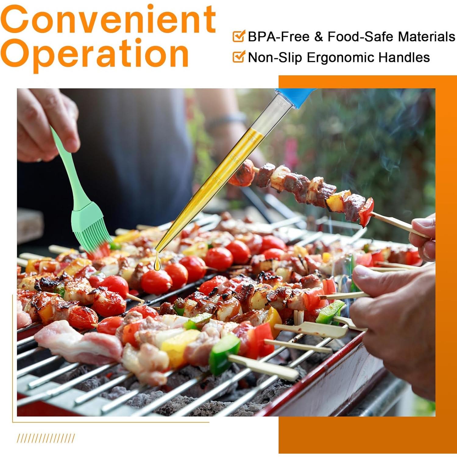 Conjunto de 14 Piezas Jeringa para Pavo Boao 28 cm Silicona