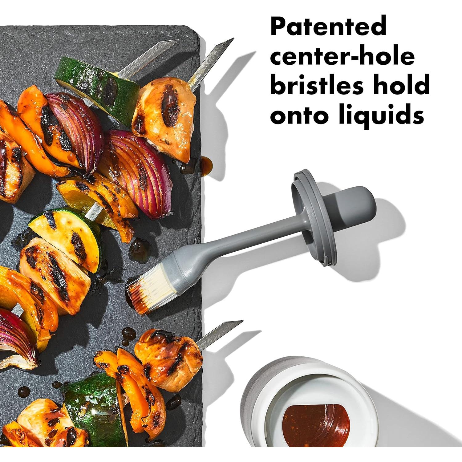 Botella de Vidrio con Pincel de Silicona OXO 218g