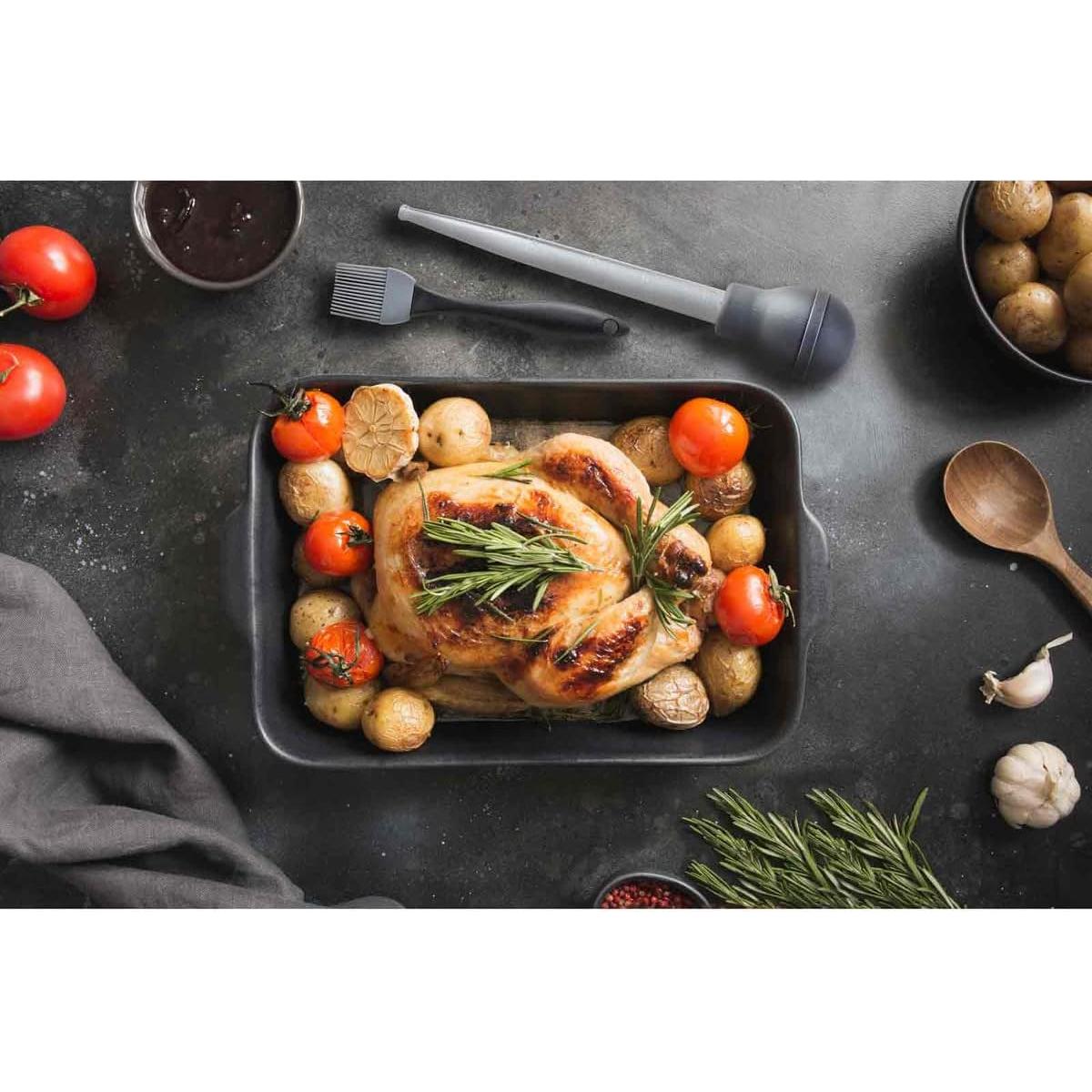 Brocha de Basting Tablecraft 11038, Silicona 20 cm, Resistente al Calor