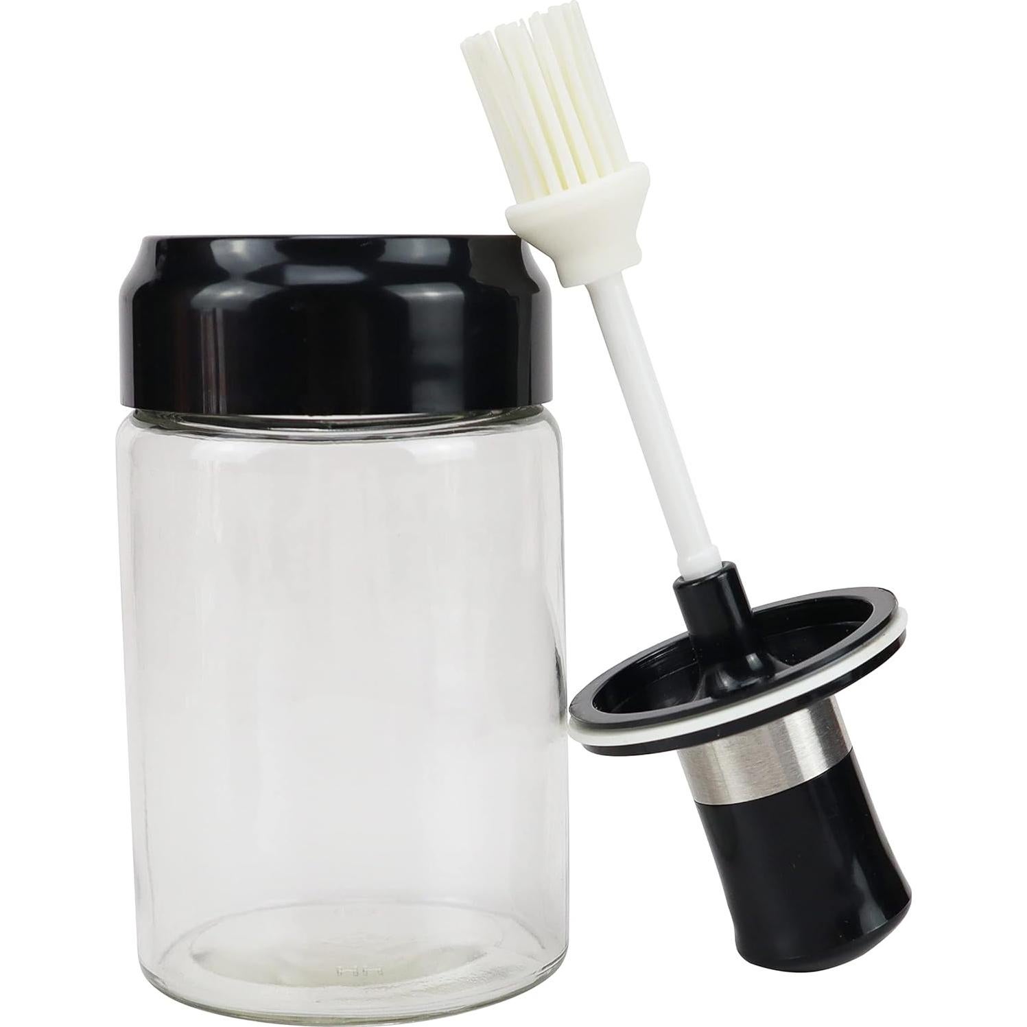 Conjunto de Botella de Aceite EIKS con Brocha de Silicona