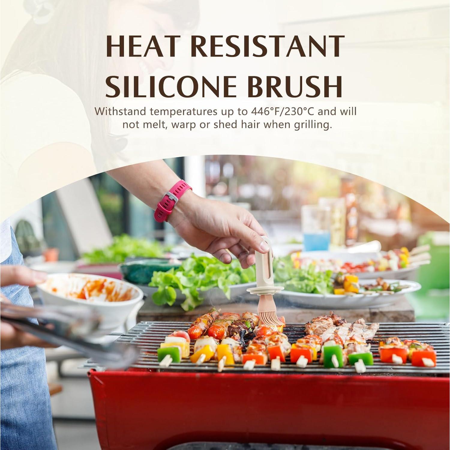 Dispensador de Aceite con Brocha Sekonow 150ml Vidrio Silicona