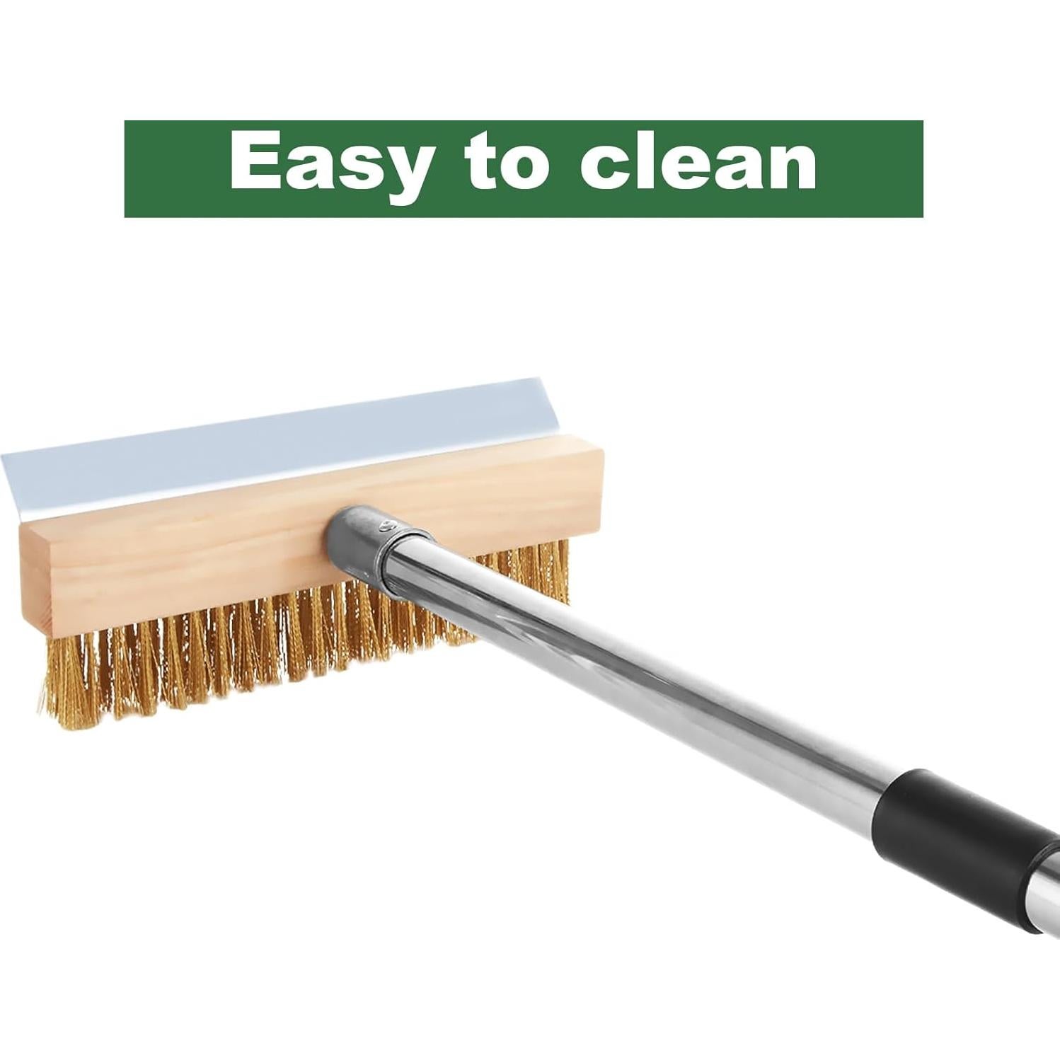 Cepillo de Horno de Pizza ACXFOND con Raspador y Mango Desmontable