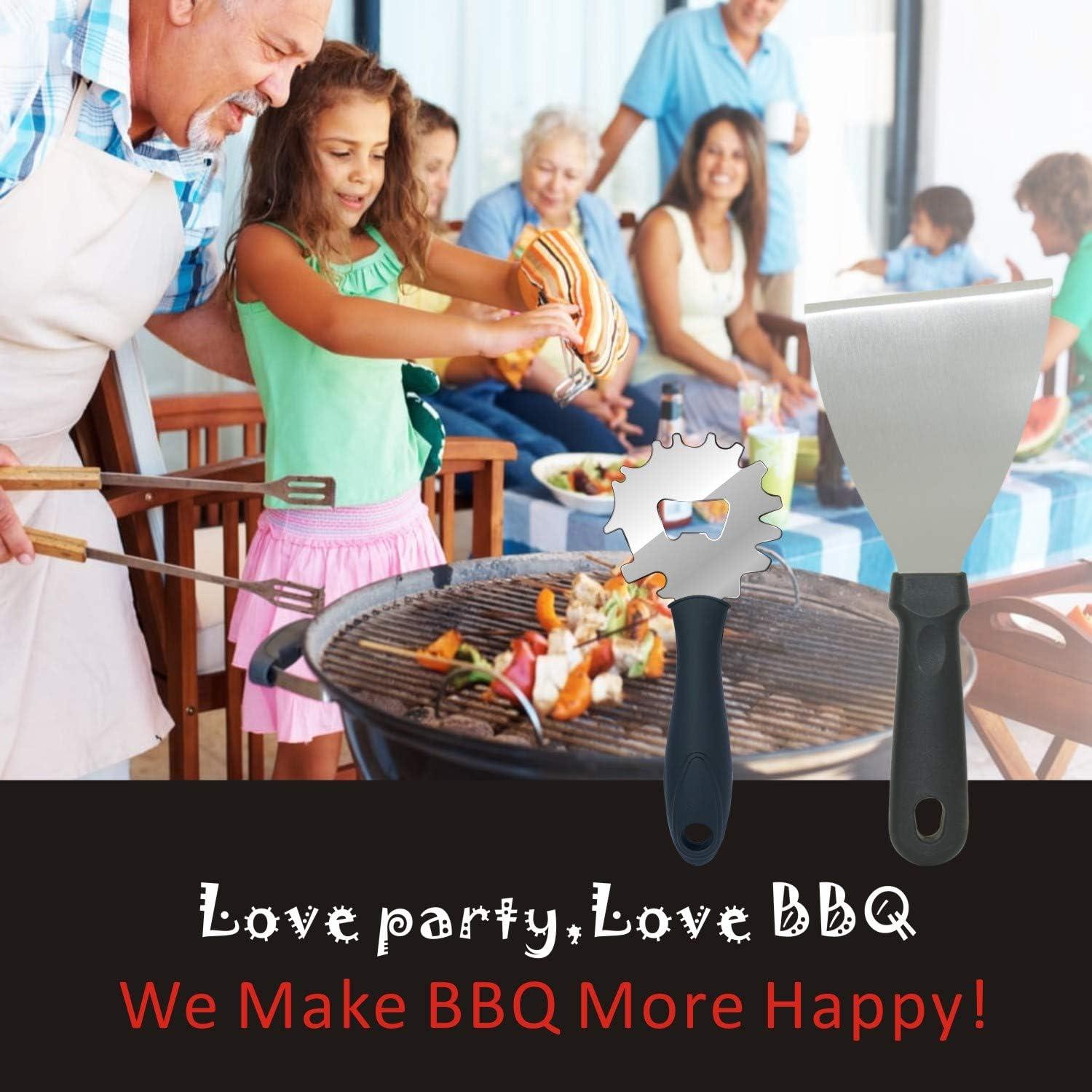 Raspador de Parrilla MianBiz Acero Inoxidable 2 Piezas