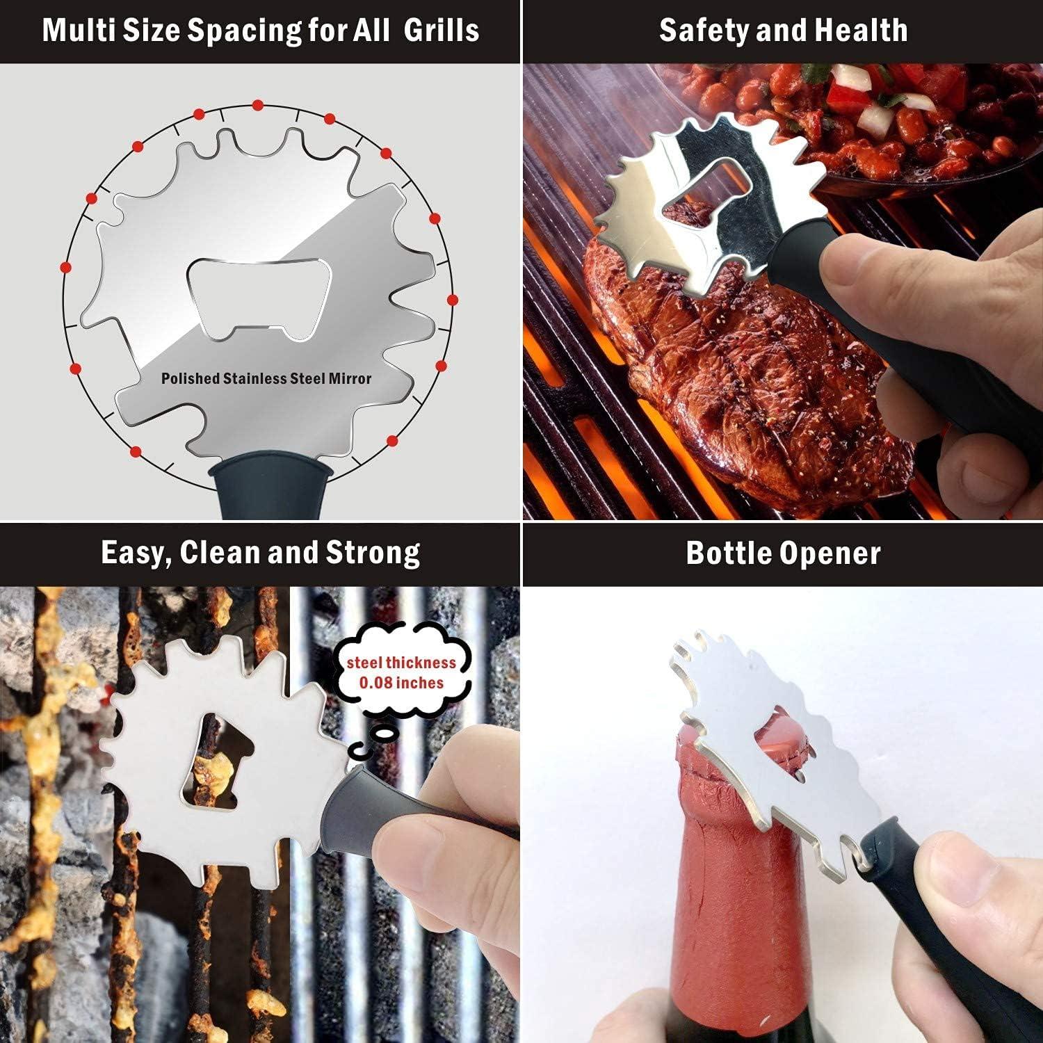 Raspador de Parrilla MianBiz Acero Inoxidable 2 Piezas