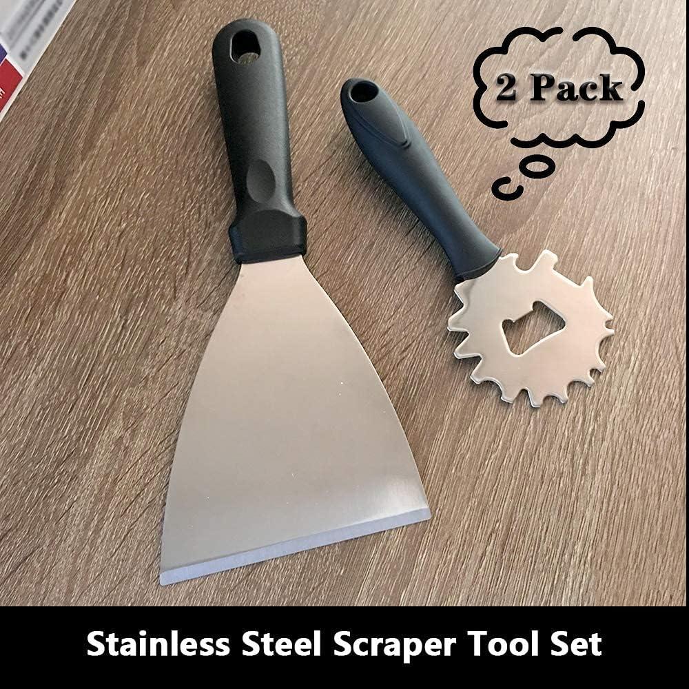 Raspador de Parrilla MianBiz Acero Inoxidable 2 Piezas