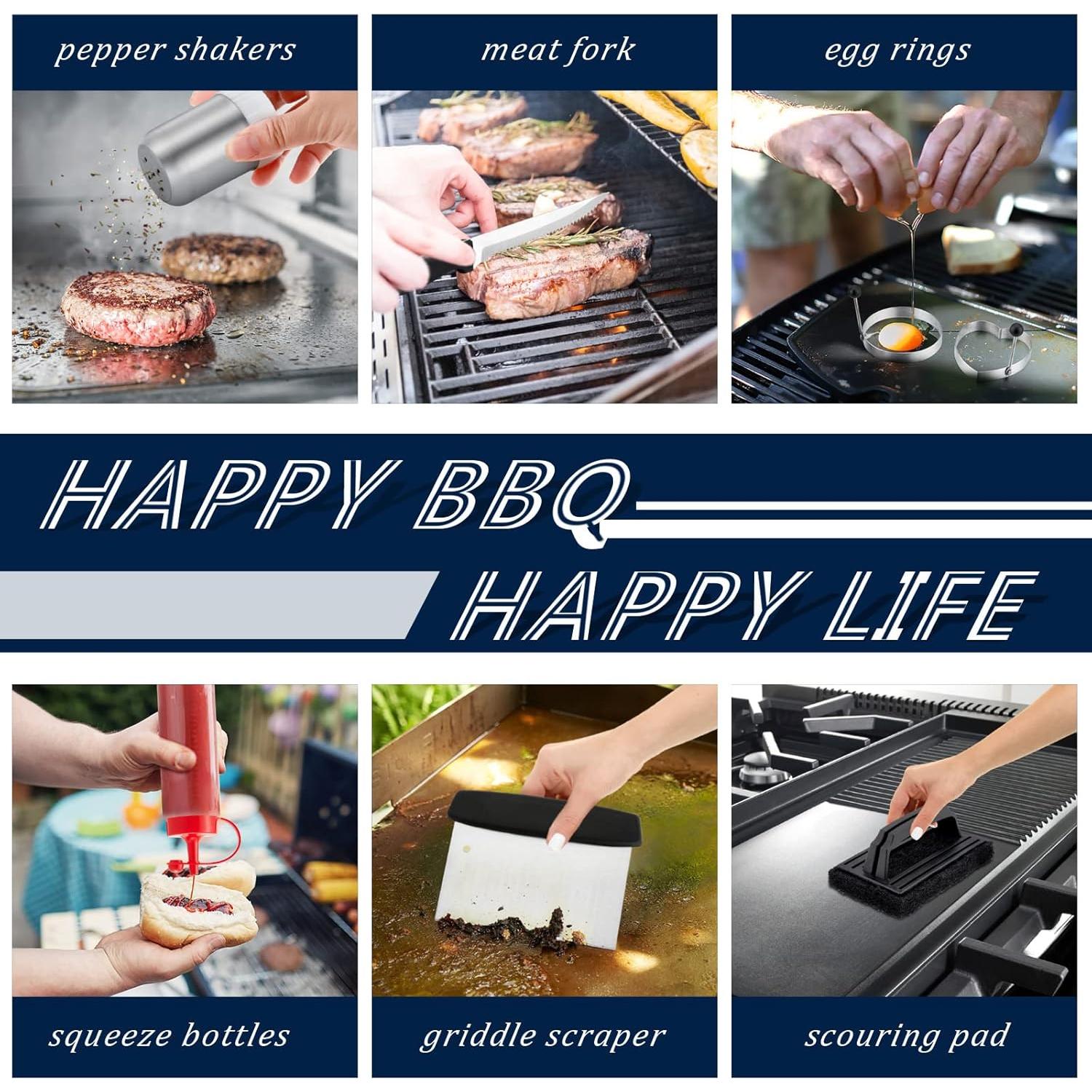 Kit de Accesorios para Plancha HaSteeL 20 Piezas Acero Inoxidable