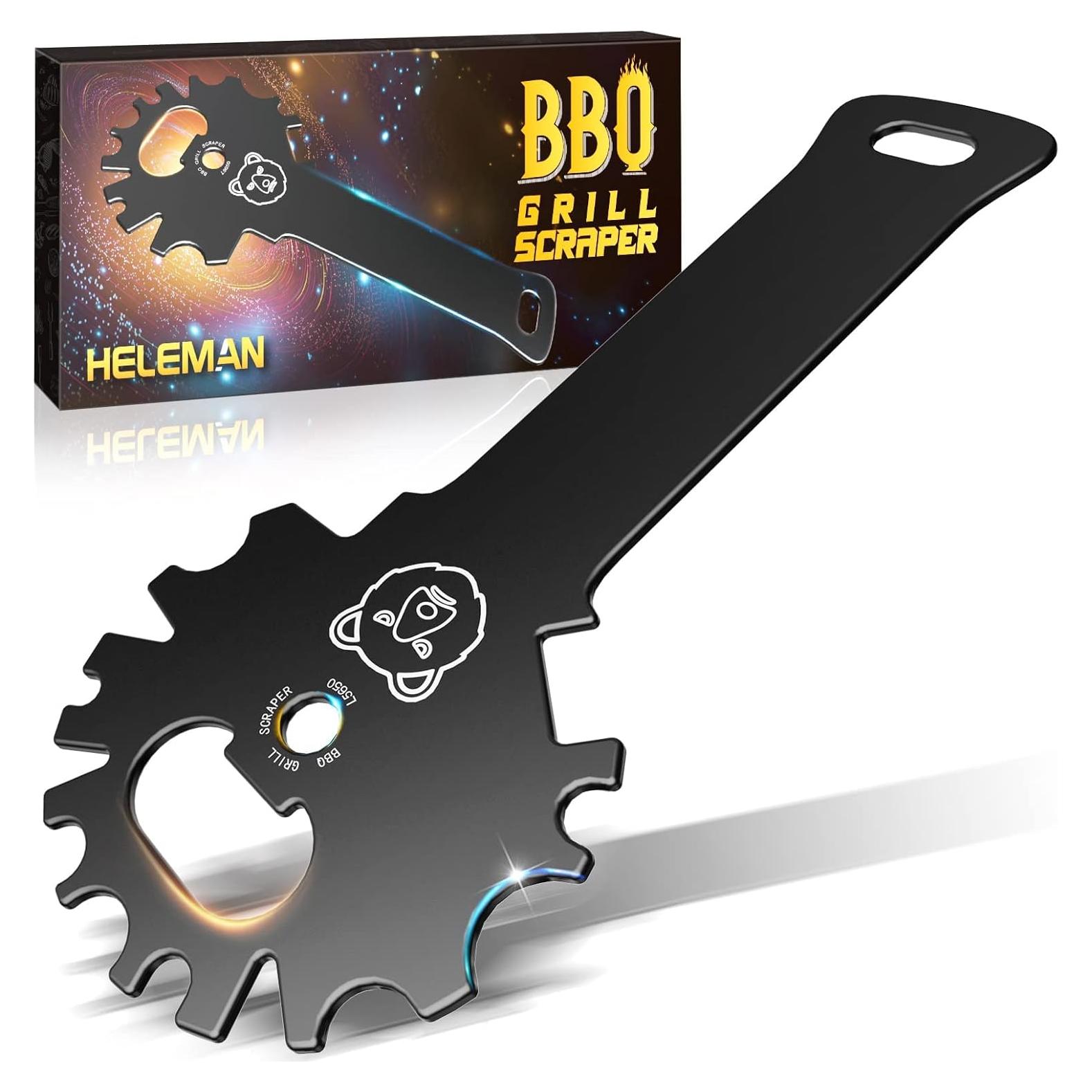 Limpiador de Parrilla BBQ 12 en 1 HELEMAN Acero Inoxidable