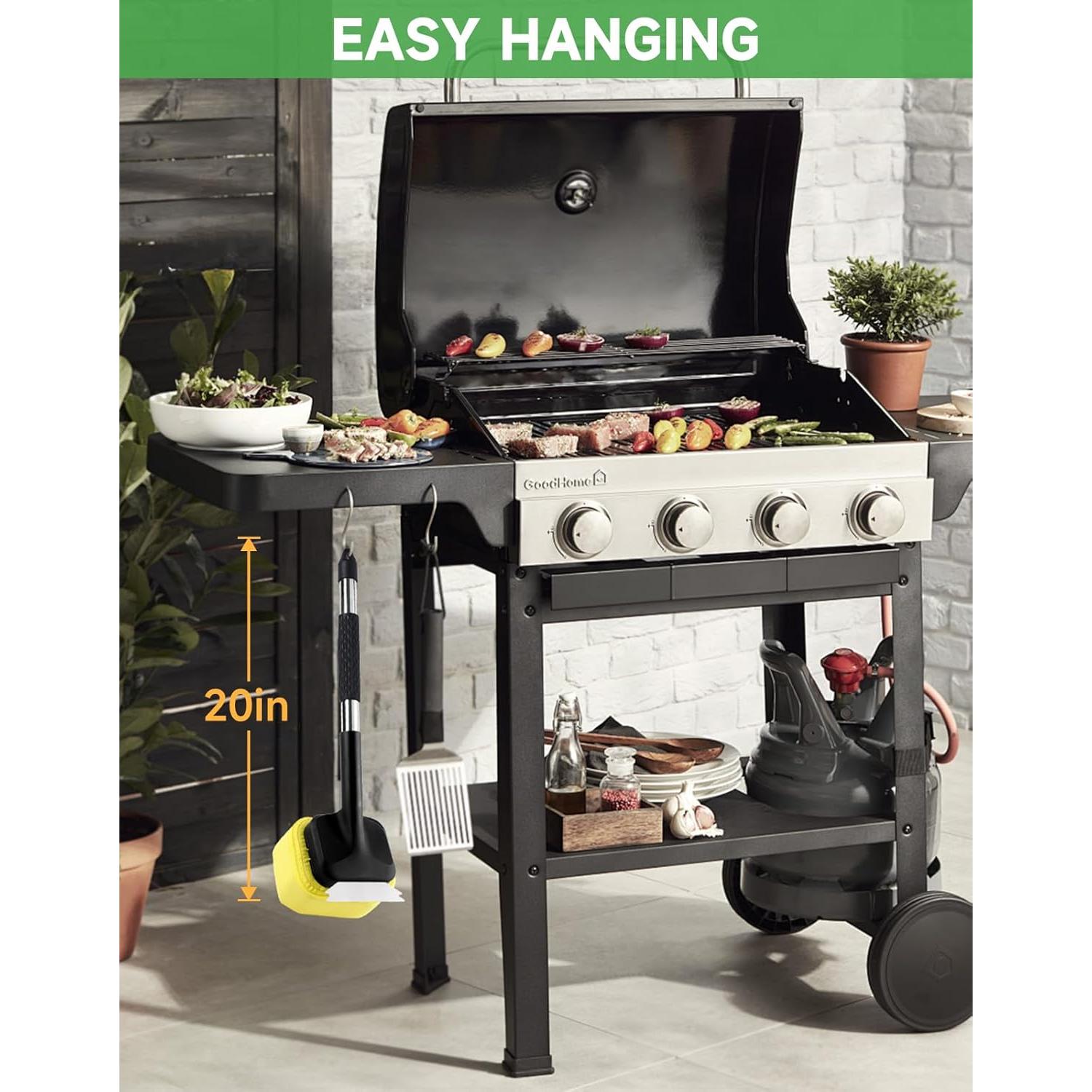 Cepillo de Limpieza para Parrilla GEEKHOM Acero Inoxidable 0.62kg