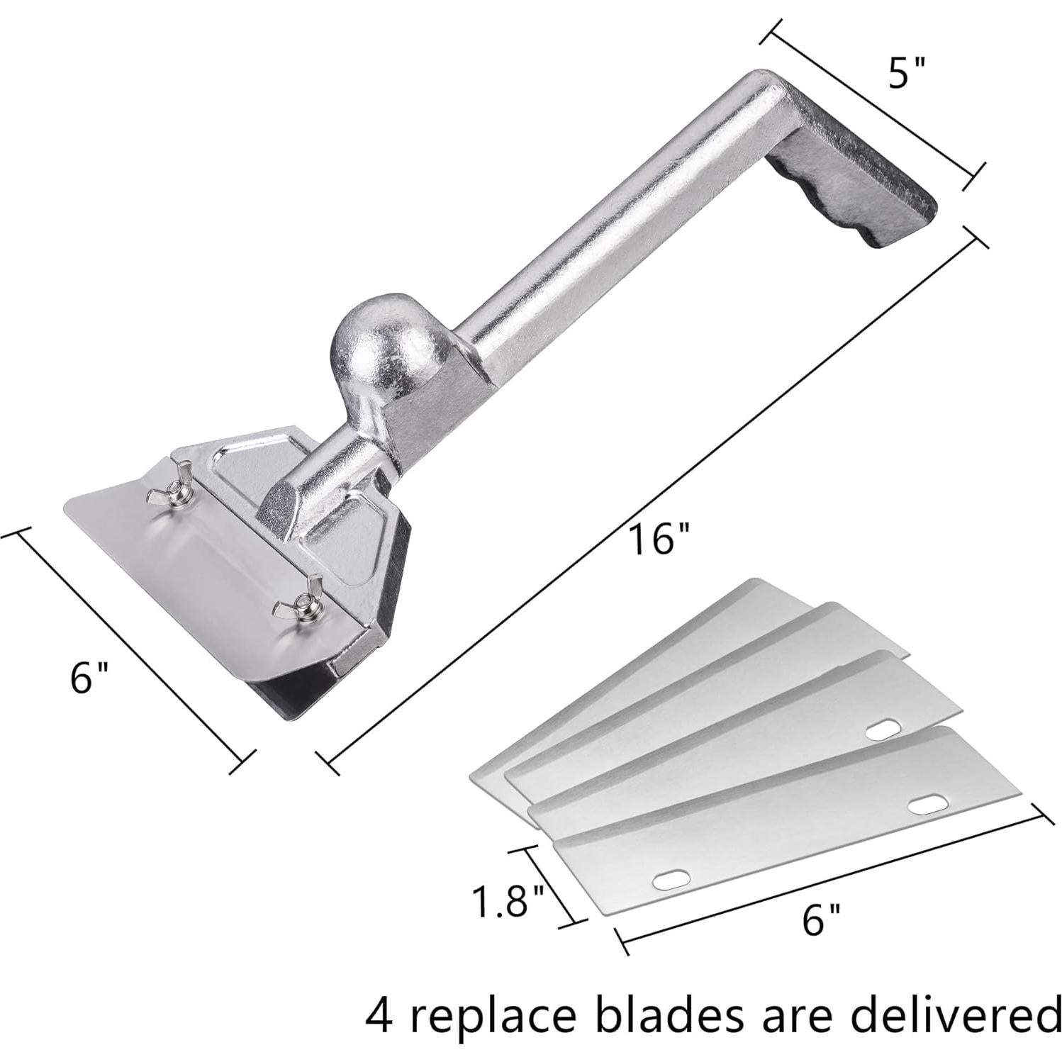 Raspador de Parrilla DELFINA con 5 Cuchillas de Acero Inoxidable