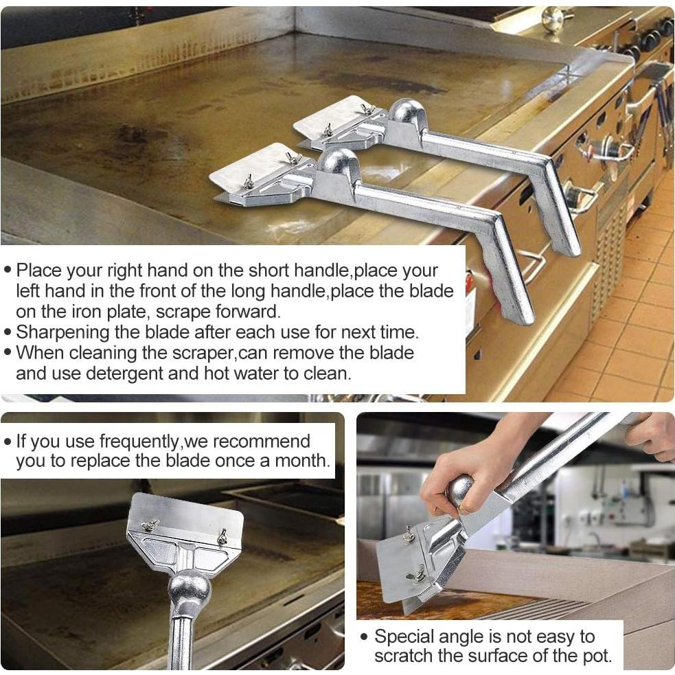 Raspador de Parrilla Comercial Aluminio 15.24 cm 5 Cuchillas
