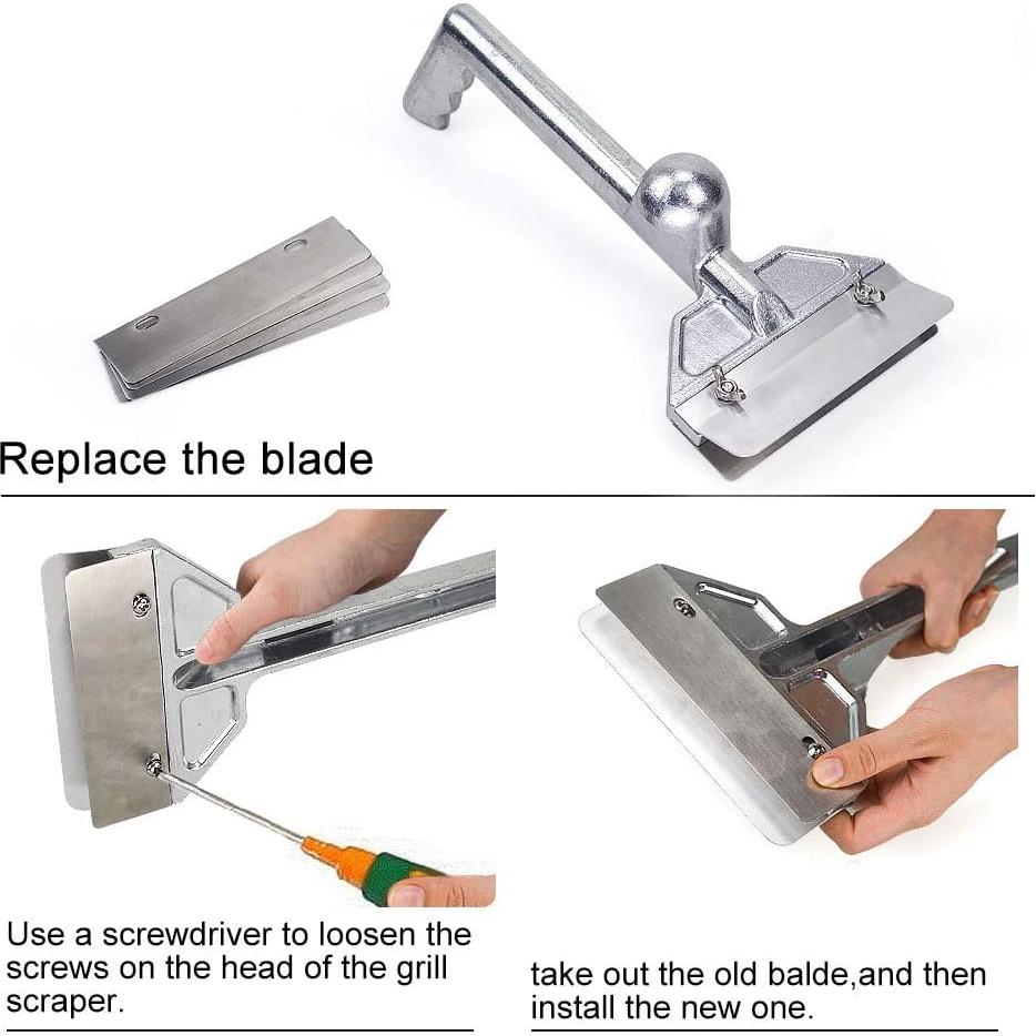 Raspador de Parrilla Comercial Aluminio 15.24 cm 5 Cuchillas