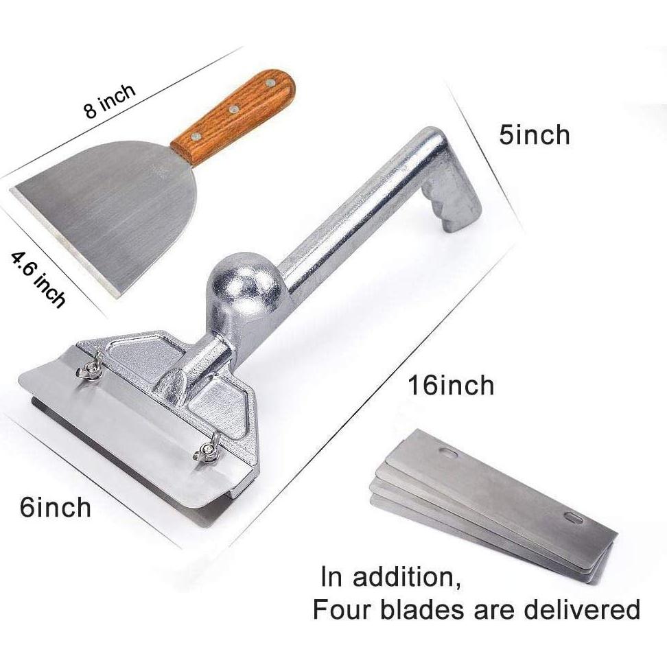Raspador de Parrilla Comercial Aluminio 15.24 cm 5 Cuchillas