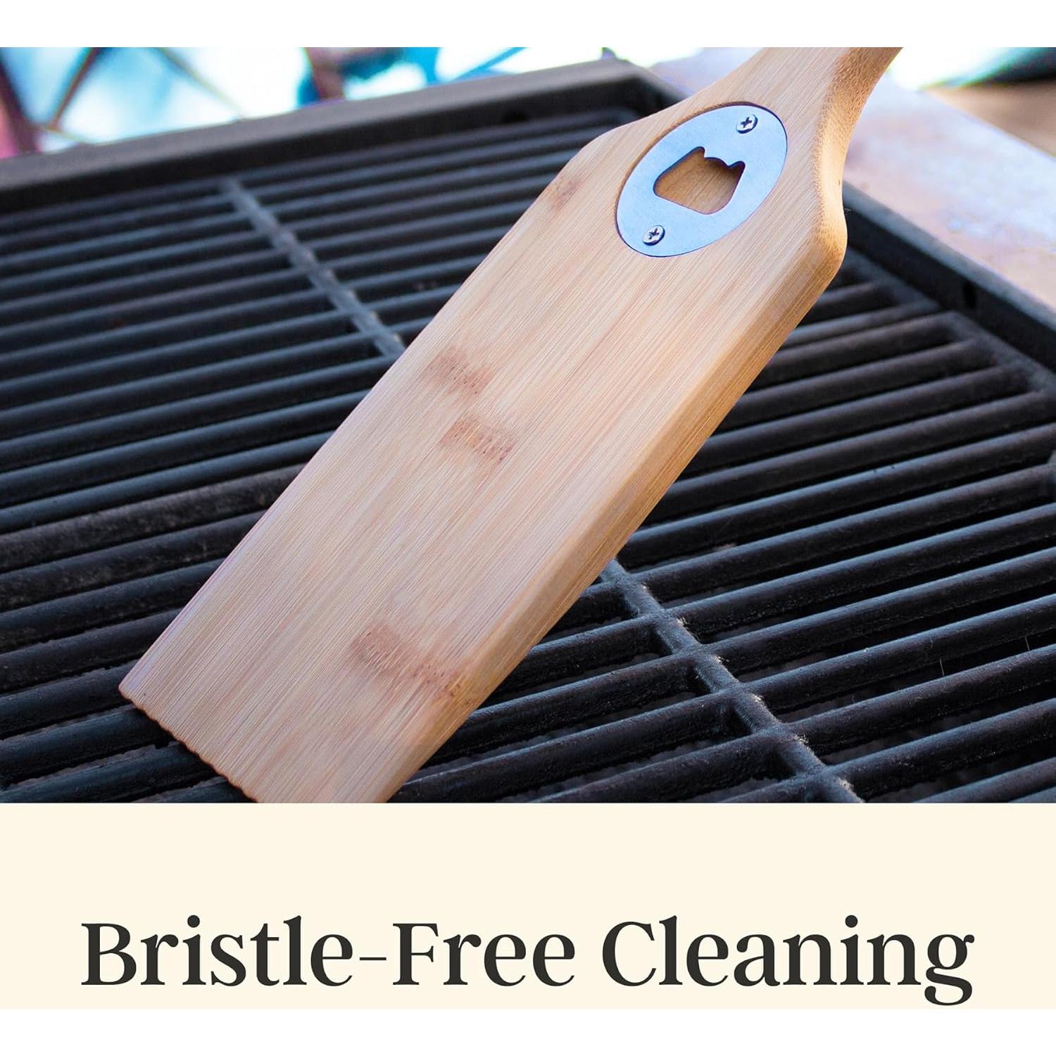 Raspador de Parrilla Totally Bamboo con Abrebotellas 39.37 cm