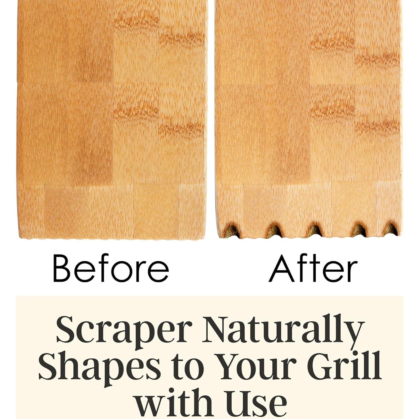 Raspador de Parrilla Totally Bamboo con Abrebotellas 39.37 cm