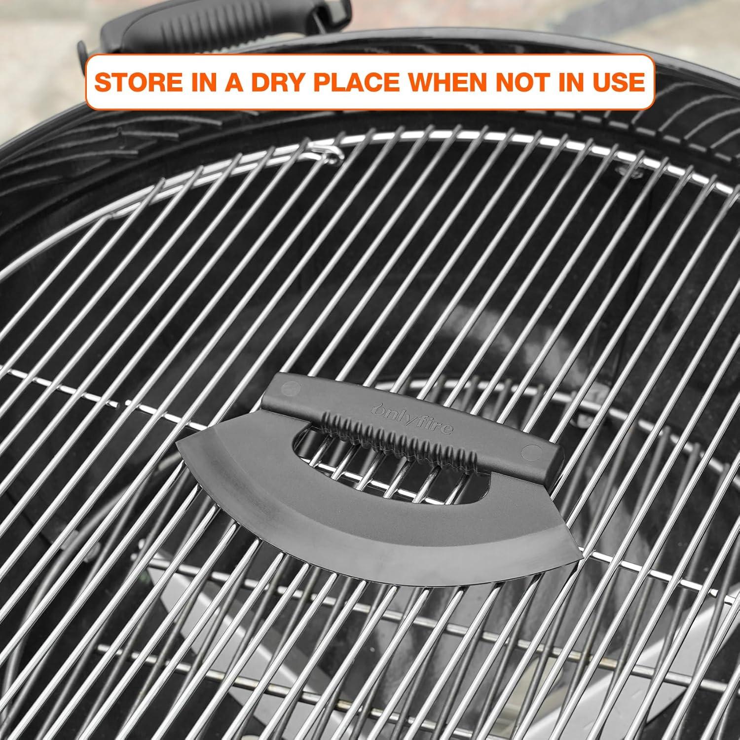 Raspador de Parrilla Kettle Onlyfire 22" para Weber y Kamado