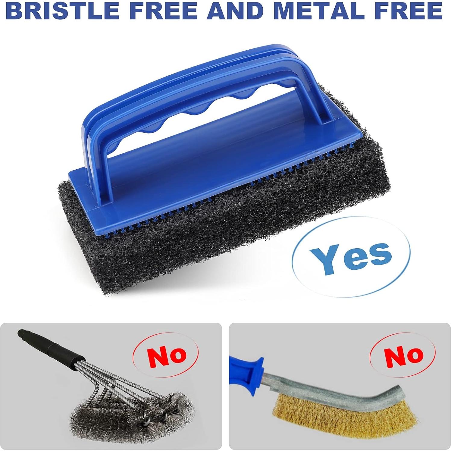 Kit de Limpieza para Parrilla LIOUXUE - Almohadillas y Mango