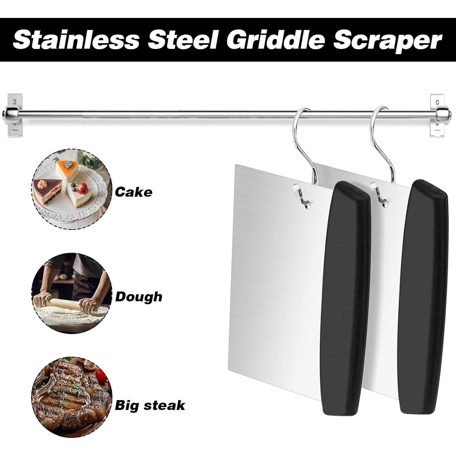 Raspador de Plancha Ptwola Acero Inoxidable 16.7x12.5cm