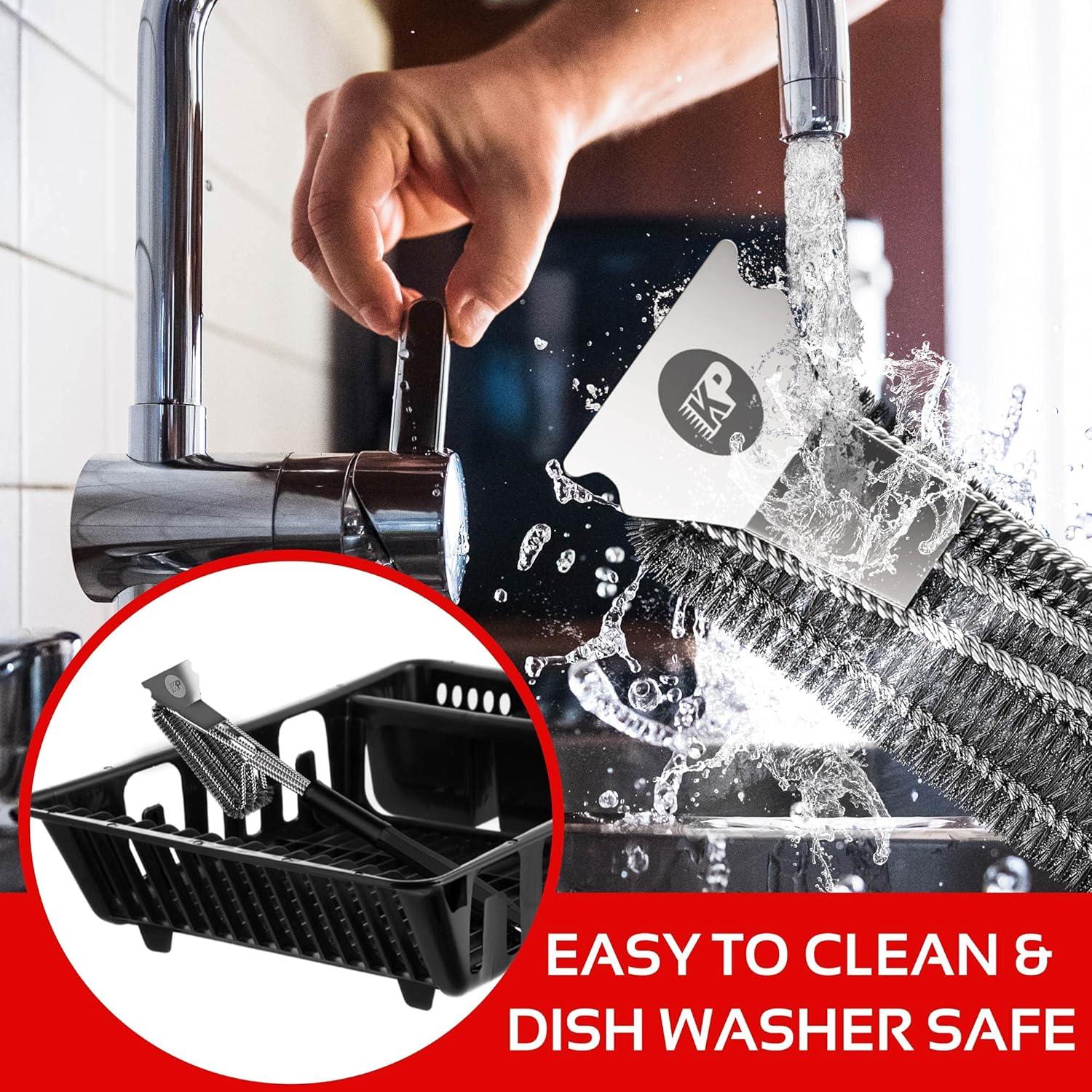 Cepillo de Parrilla Sin Cerdas Perfección en la Cocina + Alfombrilla