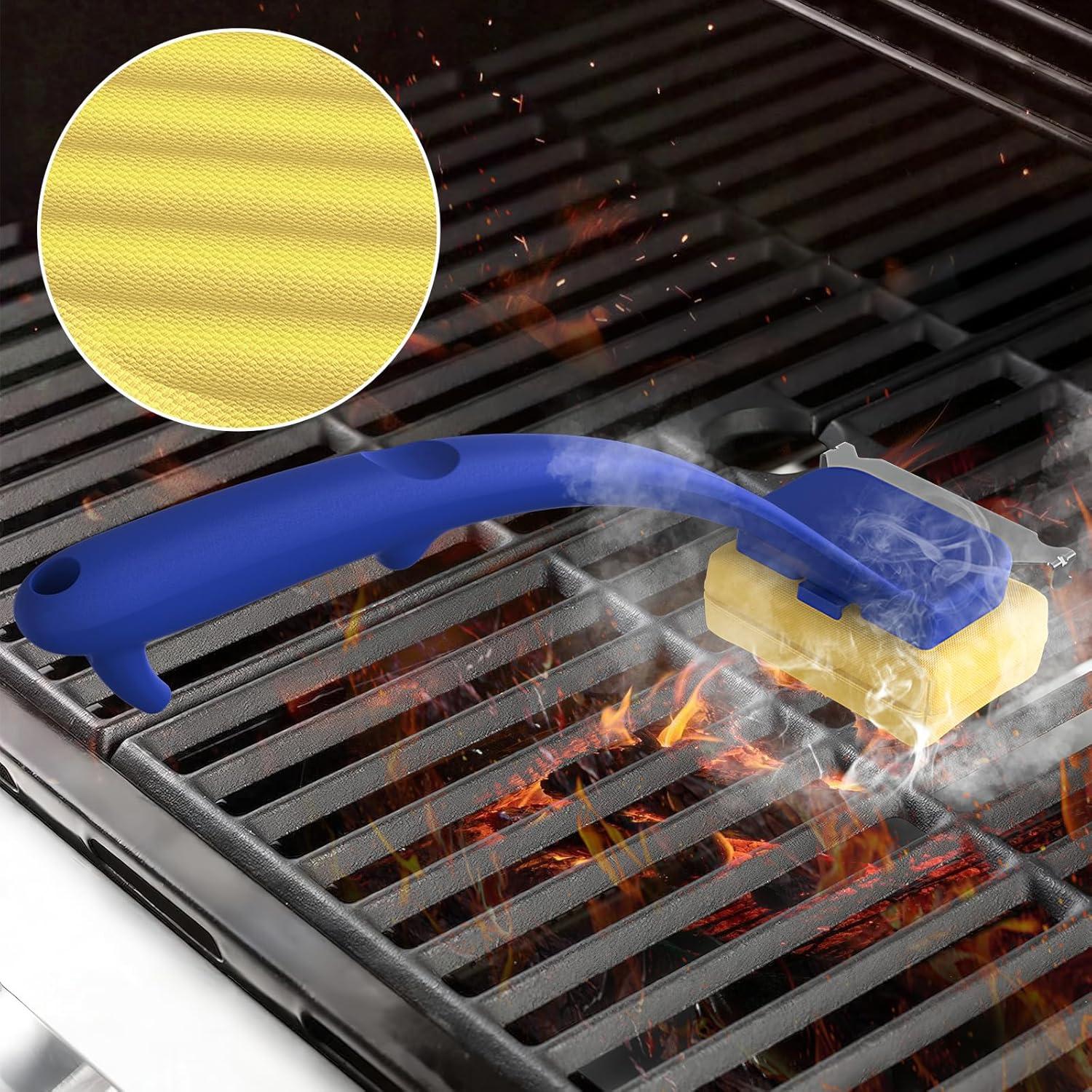 Cepillo Limpiador de Parrilla BSTTEK con Cabezal de Kevlar 39.4cm