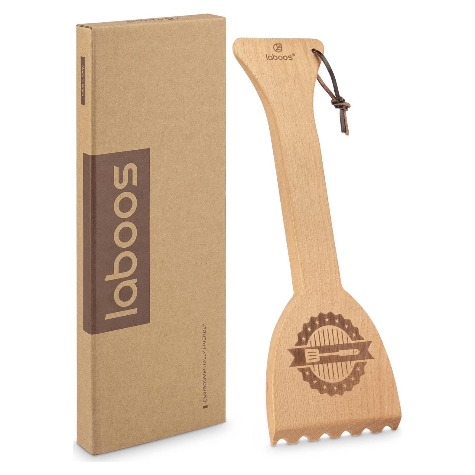 Raspador de Parrilla de Madera Haya Laboos - 3 Unidades