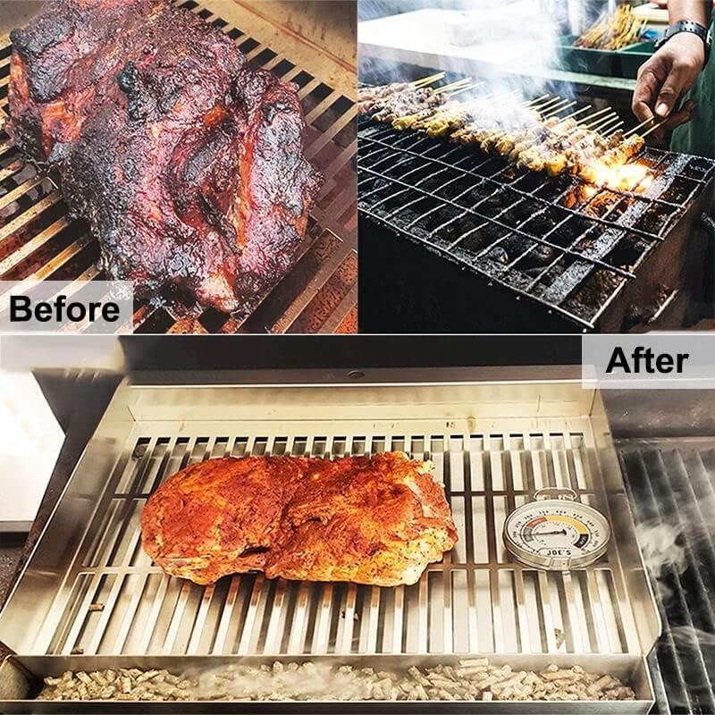 Raspador de Parrilla de Madera Lanpuly 40.6x9.7cm Mango Largo