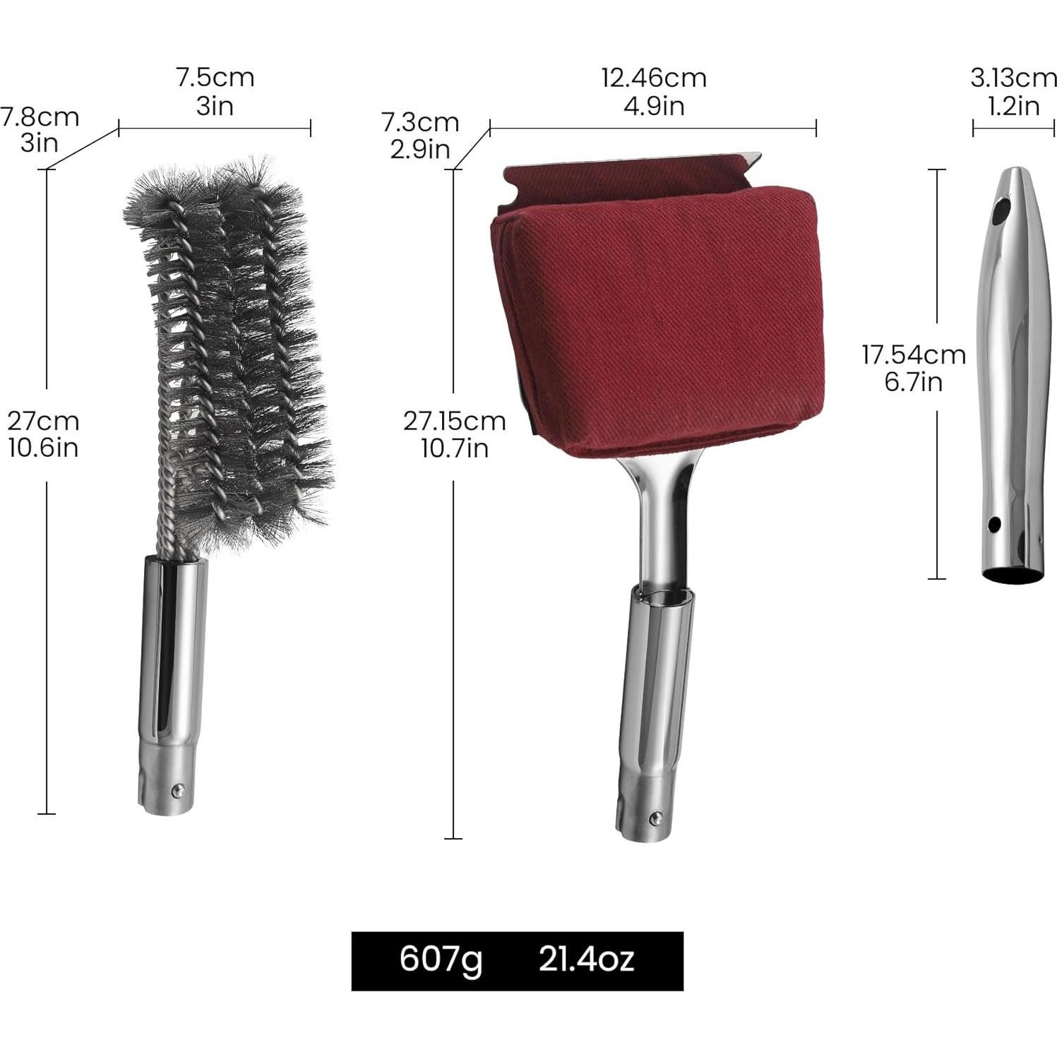 Kit de Limpieza para Parrilla Gourmet Easy - Acero Inoxidable 2 en 1