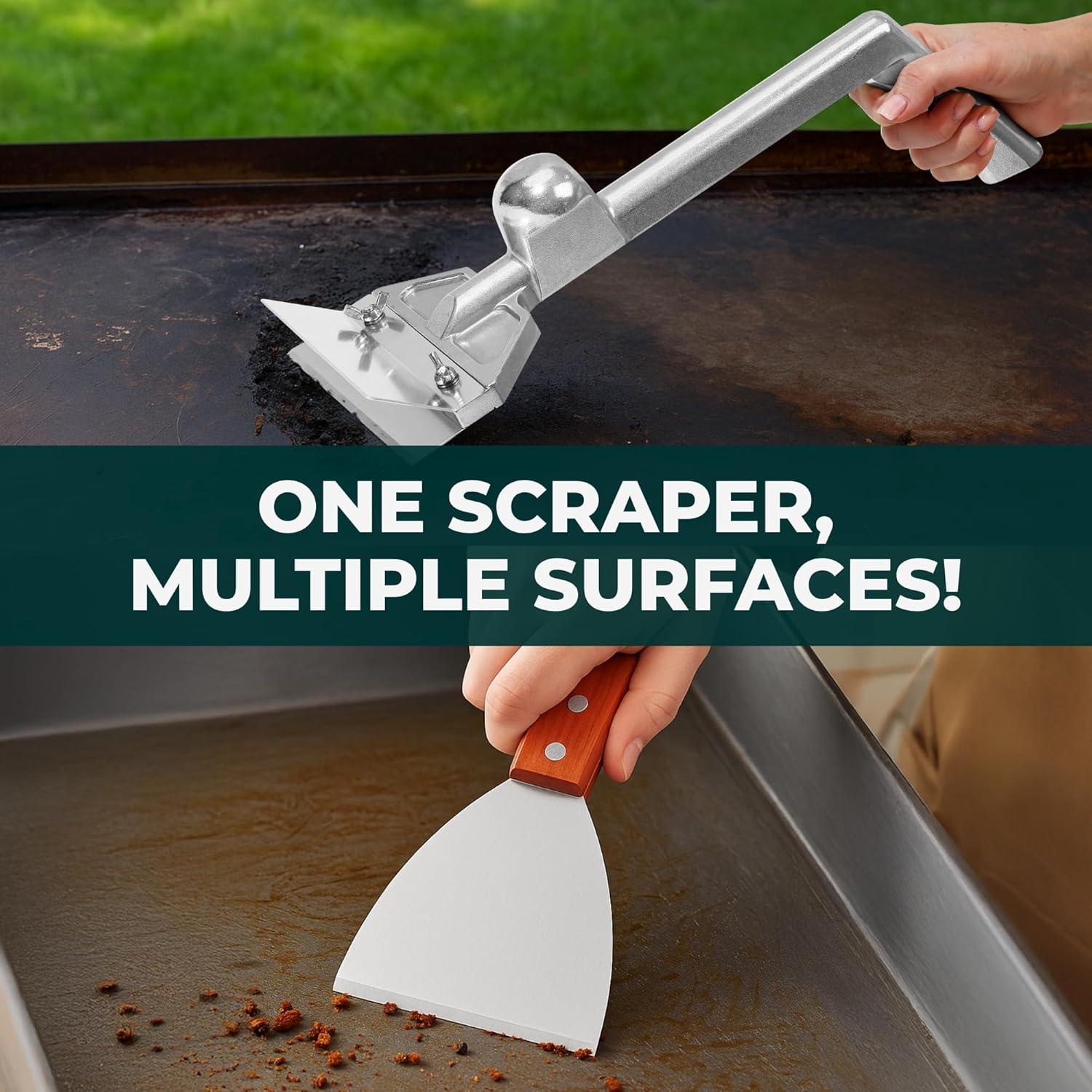 Juego de raspadores de plancha Urban Whisk con cuchillas extra