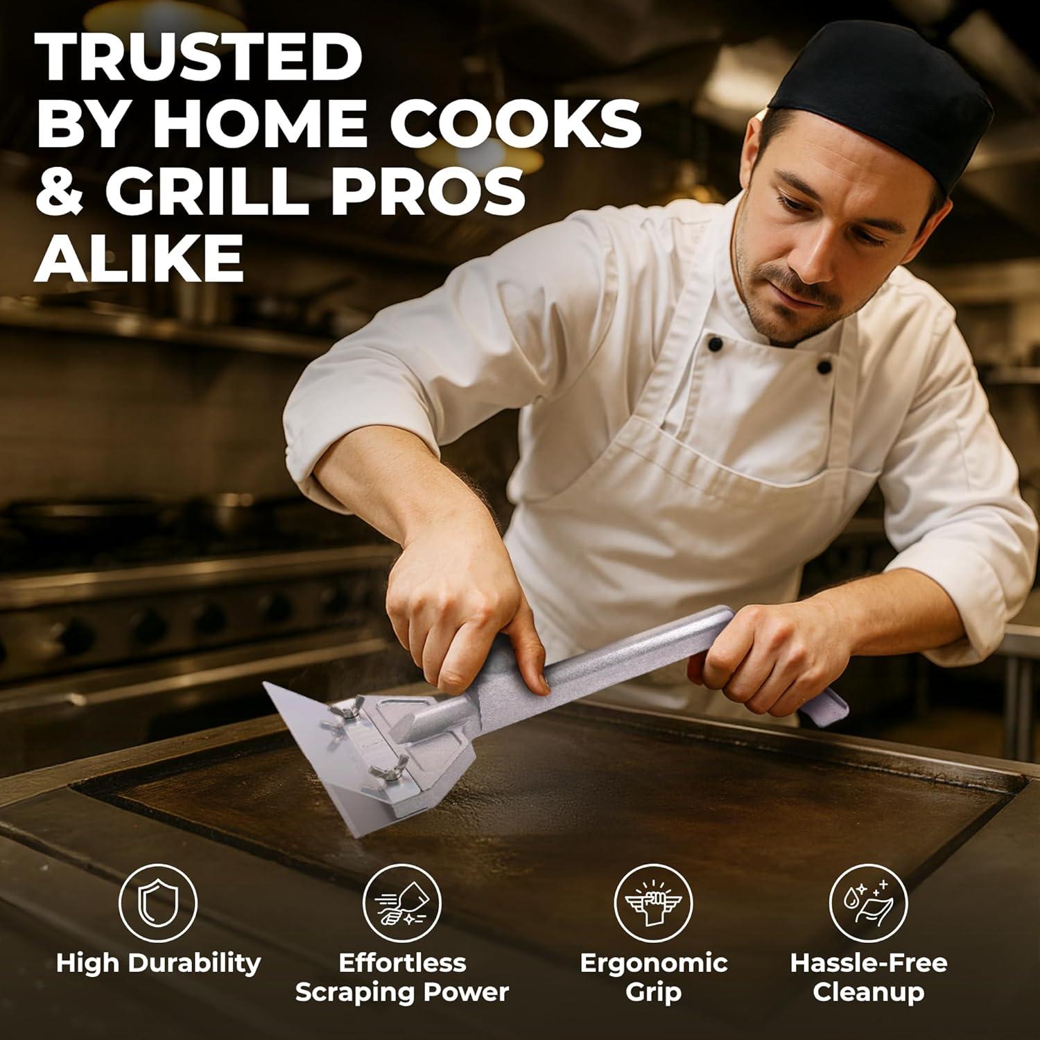 Juego de raspadores de plancha Urban Whisk con cuchillas extra