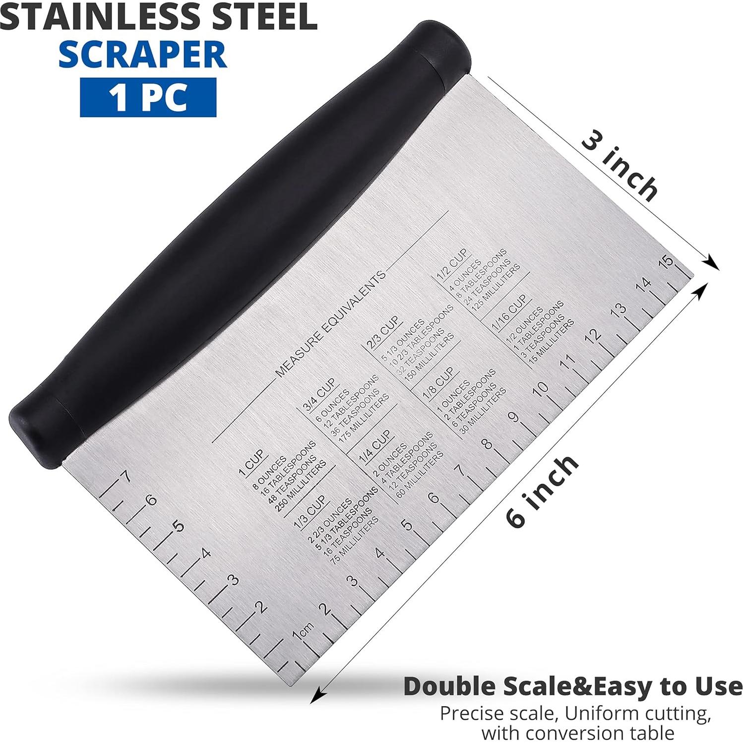 Raspador de Plancha Rivexy de Acero Inoxidable 16.5x10.5cm