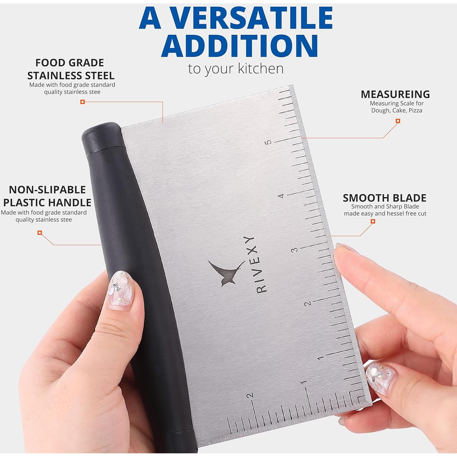 Raspador de Plancha Rivexy de Acero Inoxidable 16.5x10.5cm