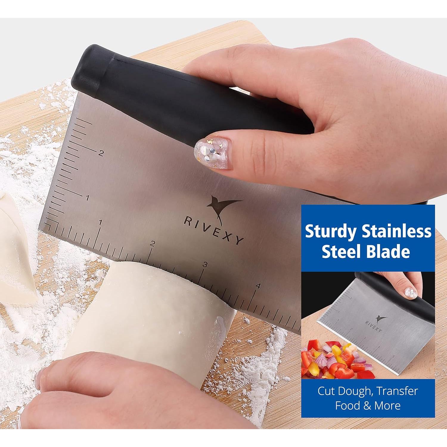 Raspador de Plancha Rivexy de Acero Inoxidable 16.5x10.5cm