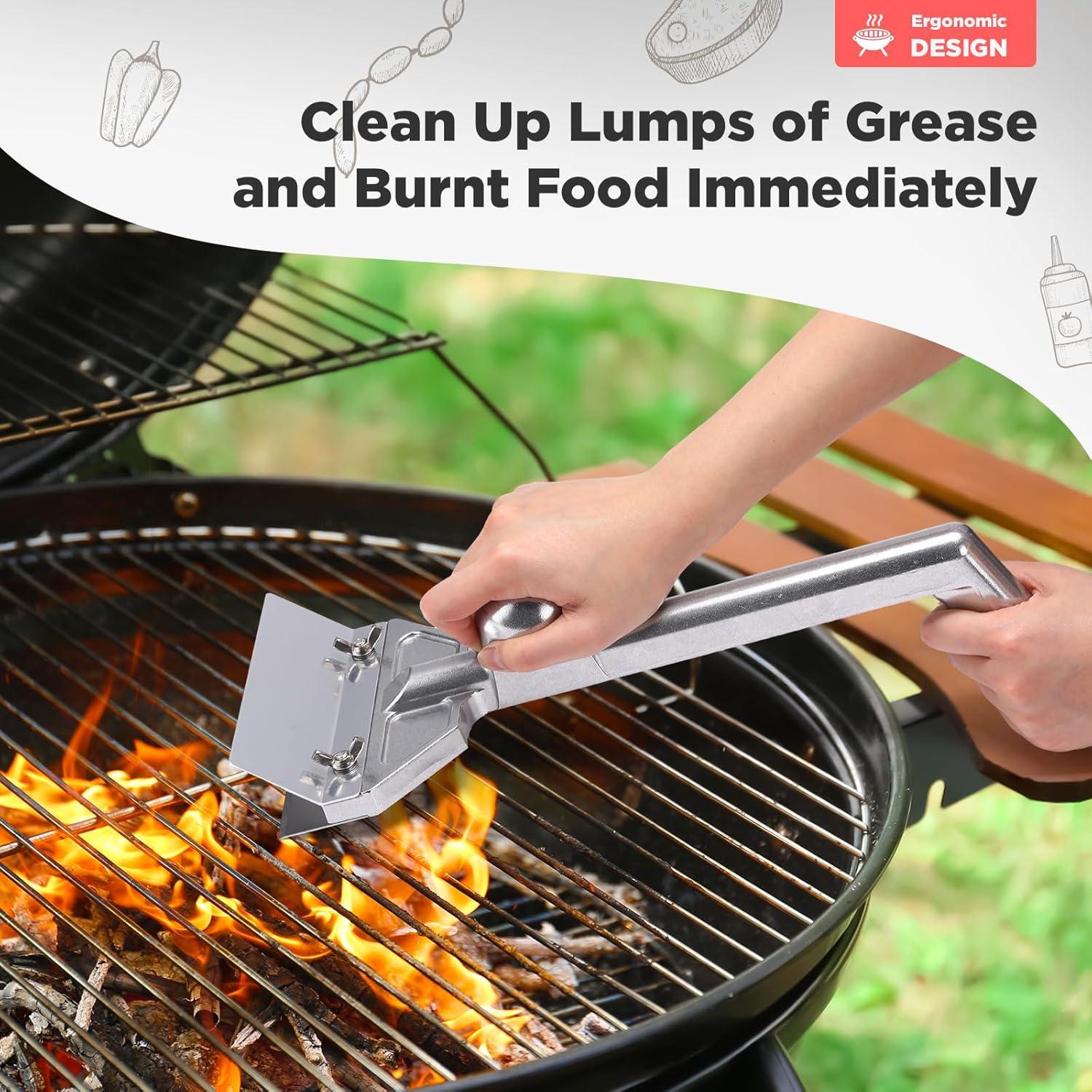 Raspador de Plancha Lasnten con 4 Cuchillas de Aluminio 1.32kg