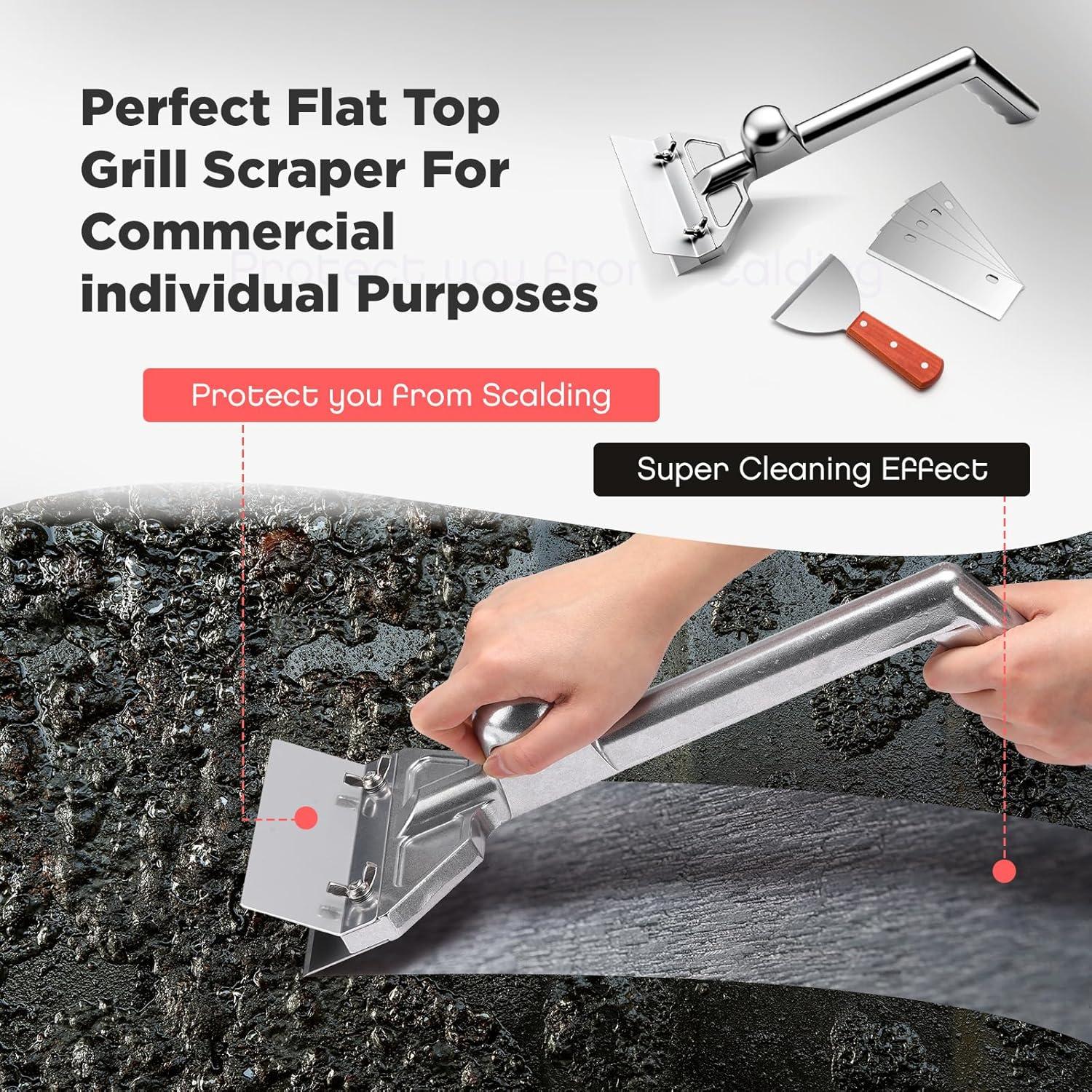 Raspador de Plancha Lasnten con 4 Cuchillas de Aluminio 1.32kg