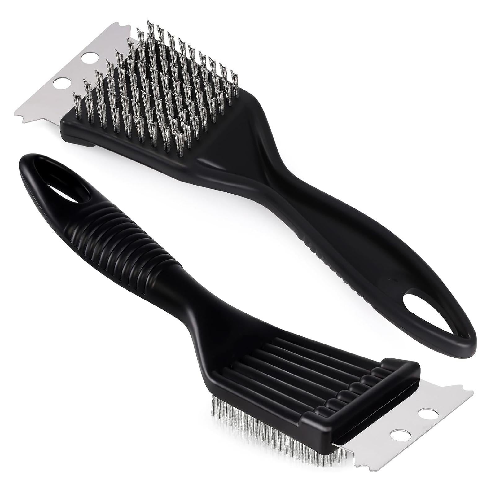 Juego de Cepillo y Raspador de Parrilla KINYFY 2 Pcs Acero Inoxidable