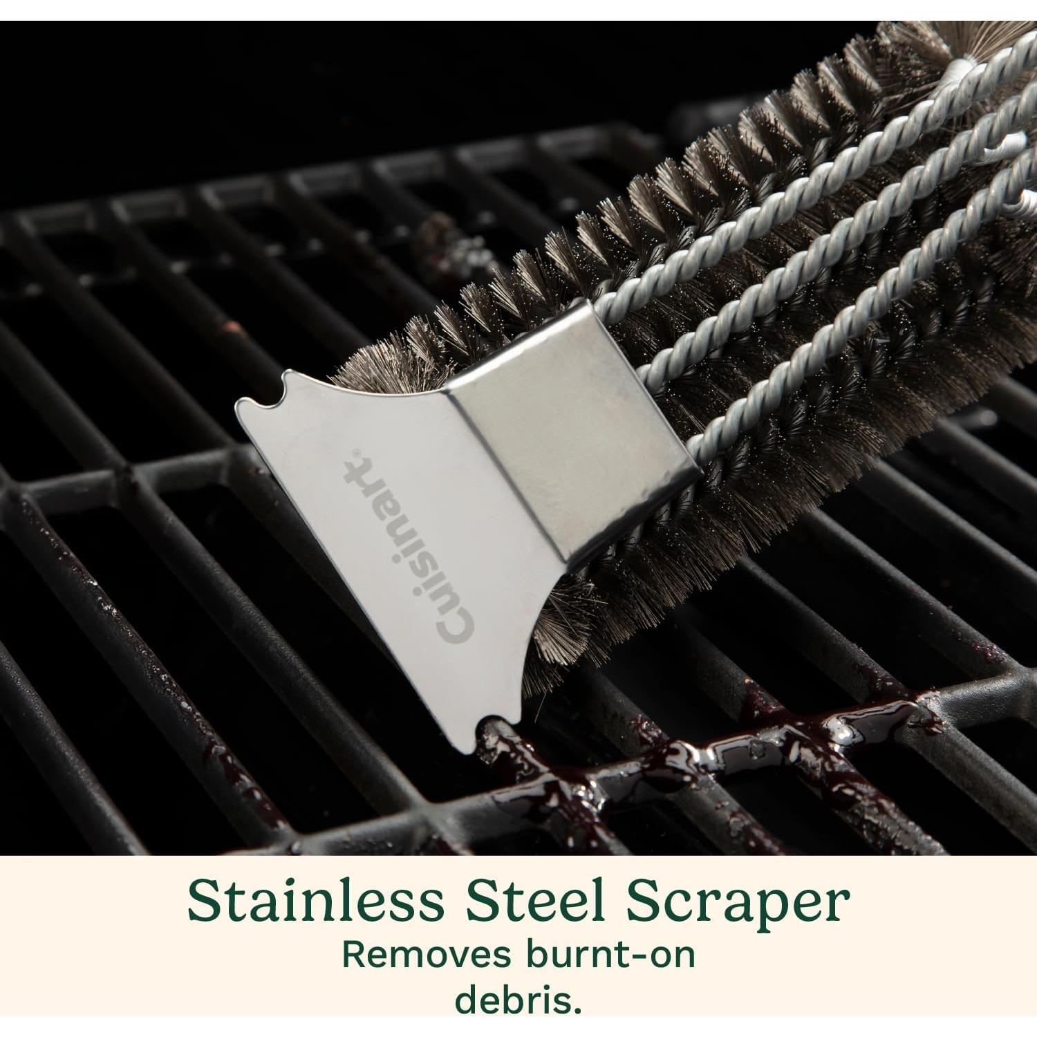 Cepillo de Parrilla Cuisinart con Raspador 43 cm Acero Inoxidable