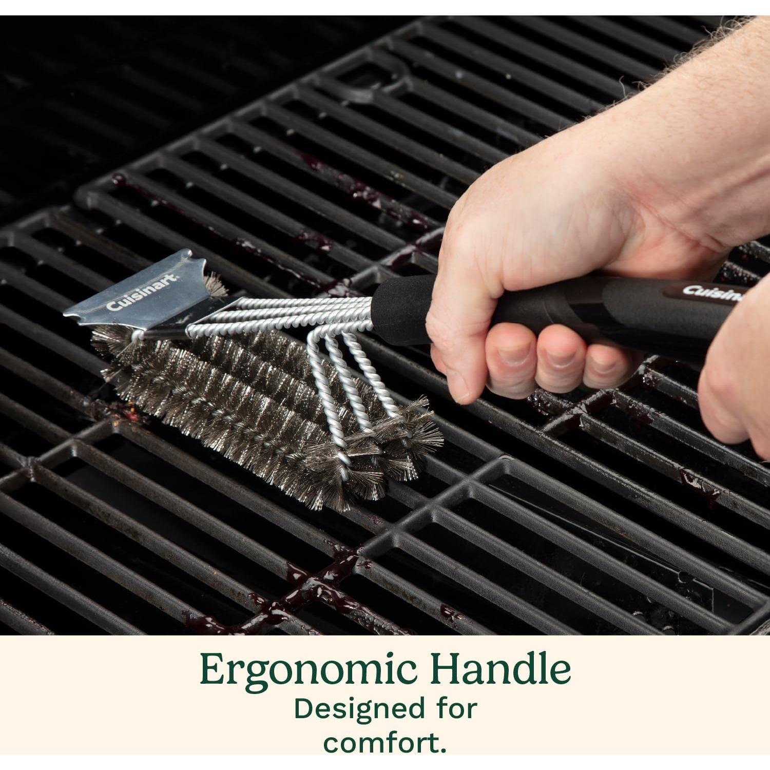 Cepillo de Parrilla Cuisinart con Raspador 43 cm Acero Inoxidable