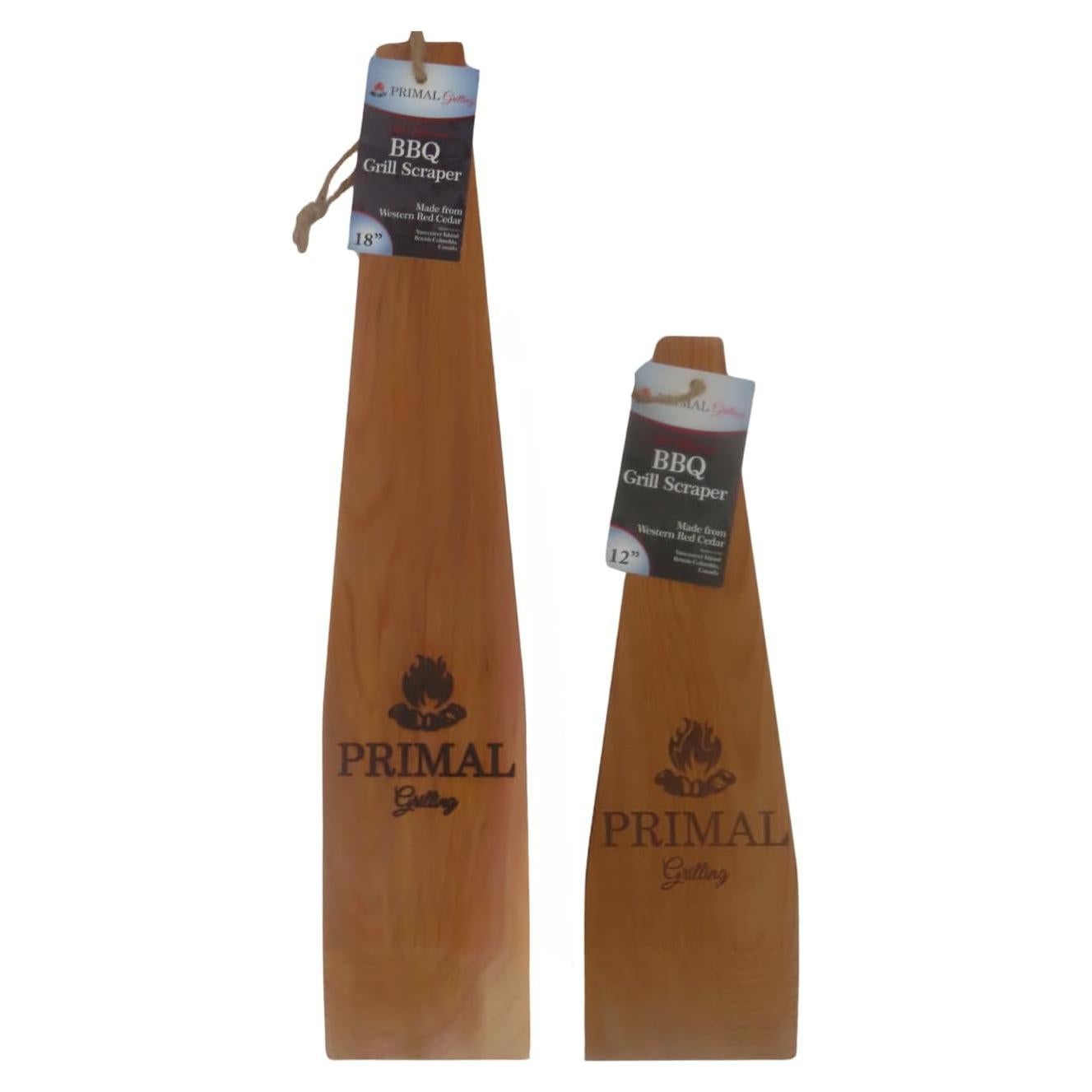Raspador de BBQ de Madera Primal Grilling - 2 Piezas 45.72 cm