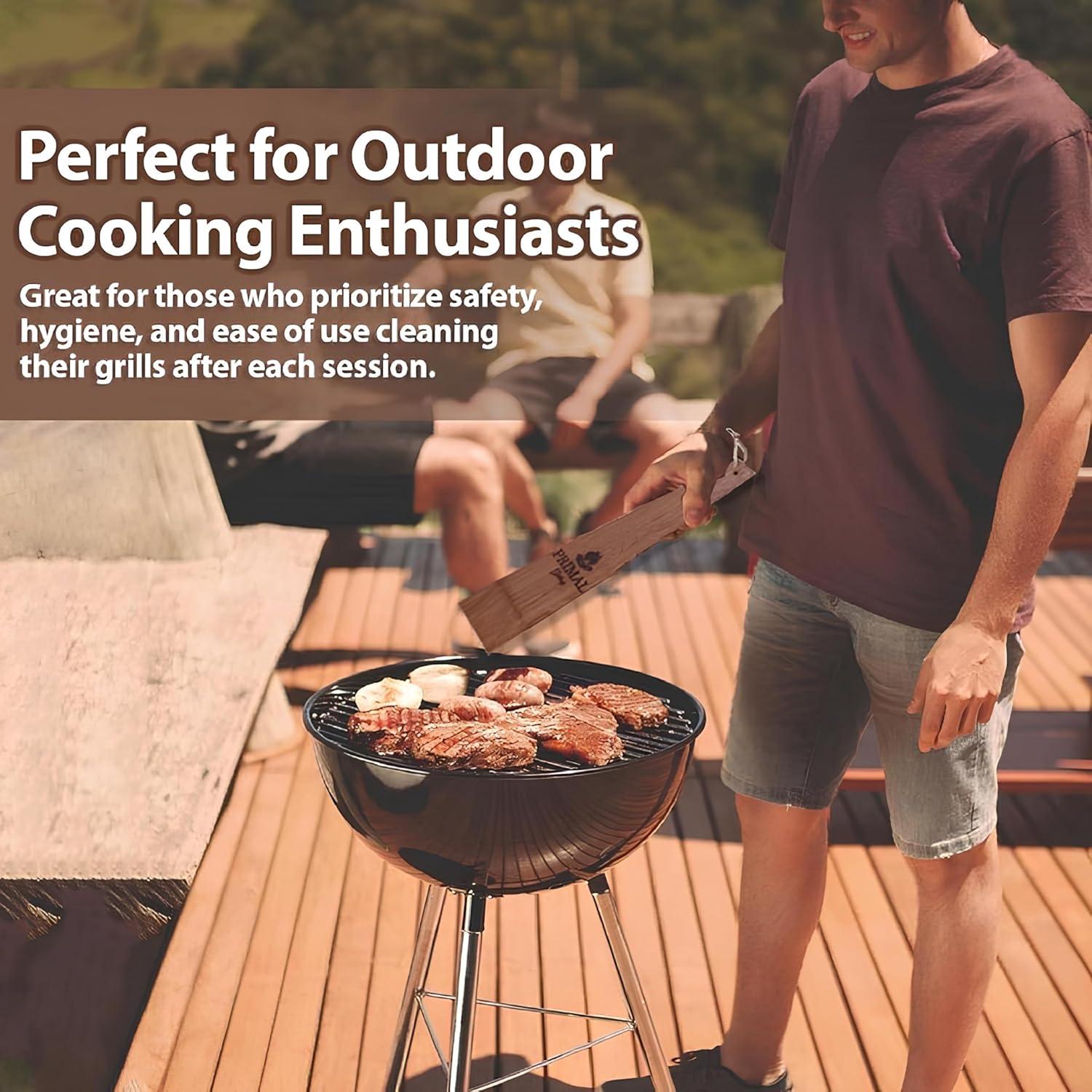 Raspador de BBQ de Madera Primal Grilling - 2 Piezas 45.72 cm