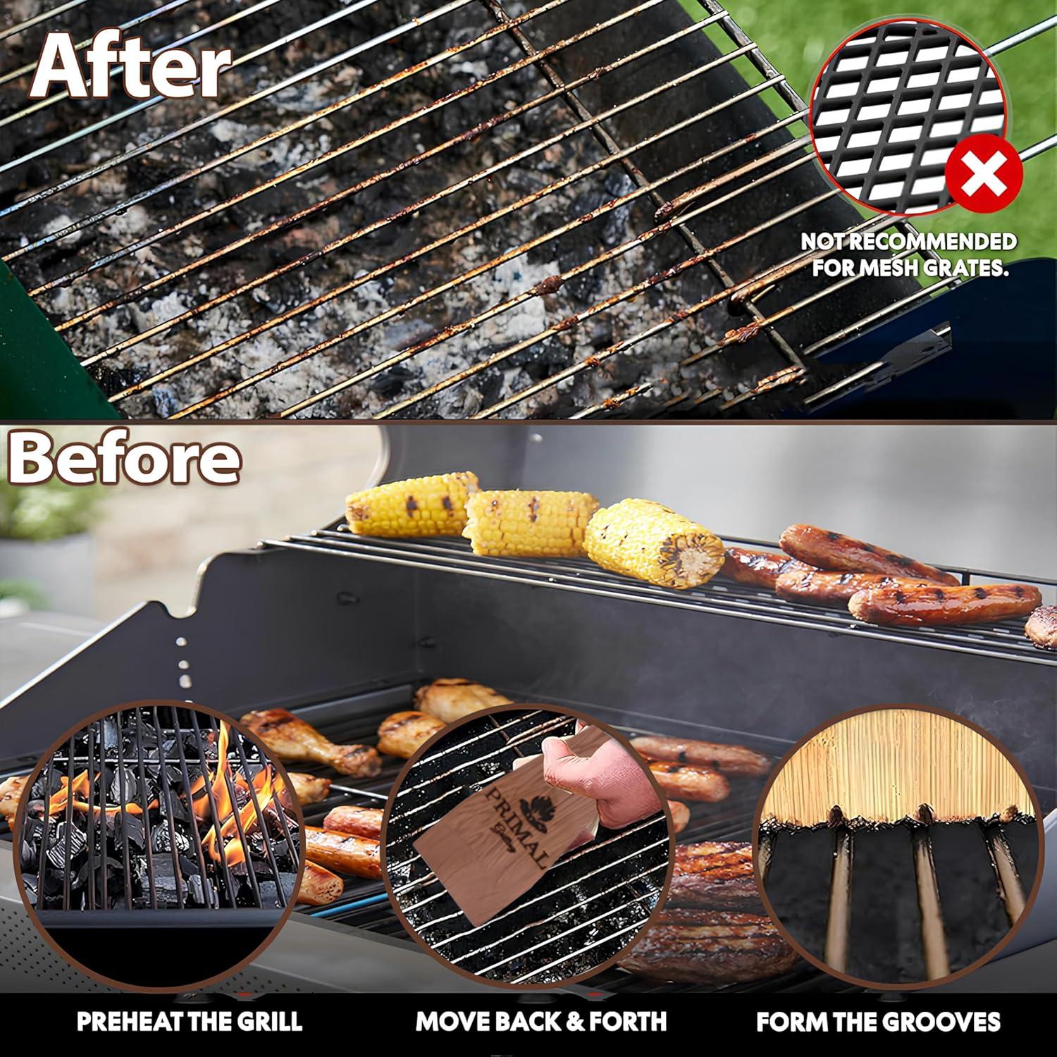 Raspador de BBQ de Madera Primal Grilling - 2 Piezas 45.72 cm