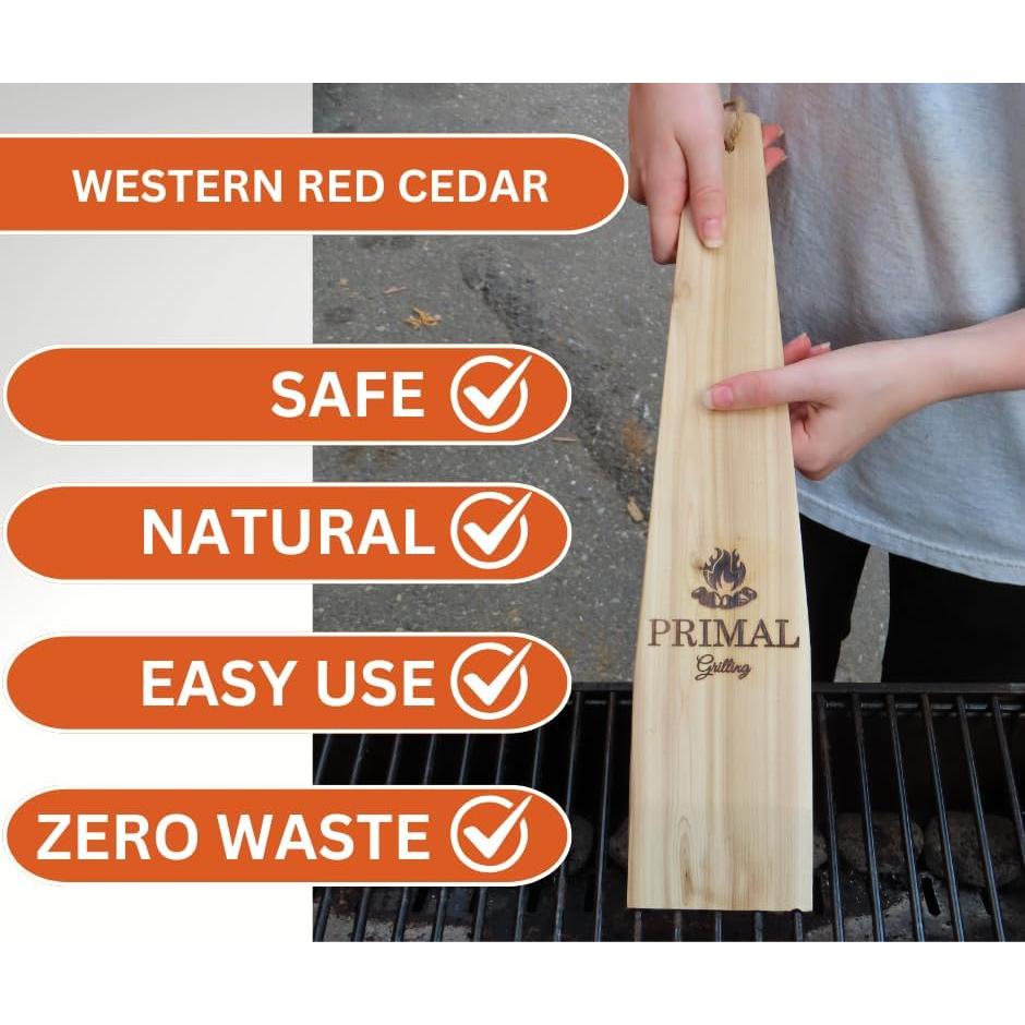 Raspador de Parrilla Primal Grilling 45.72 cm Cedro Natural