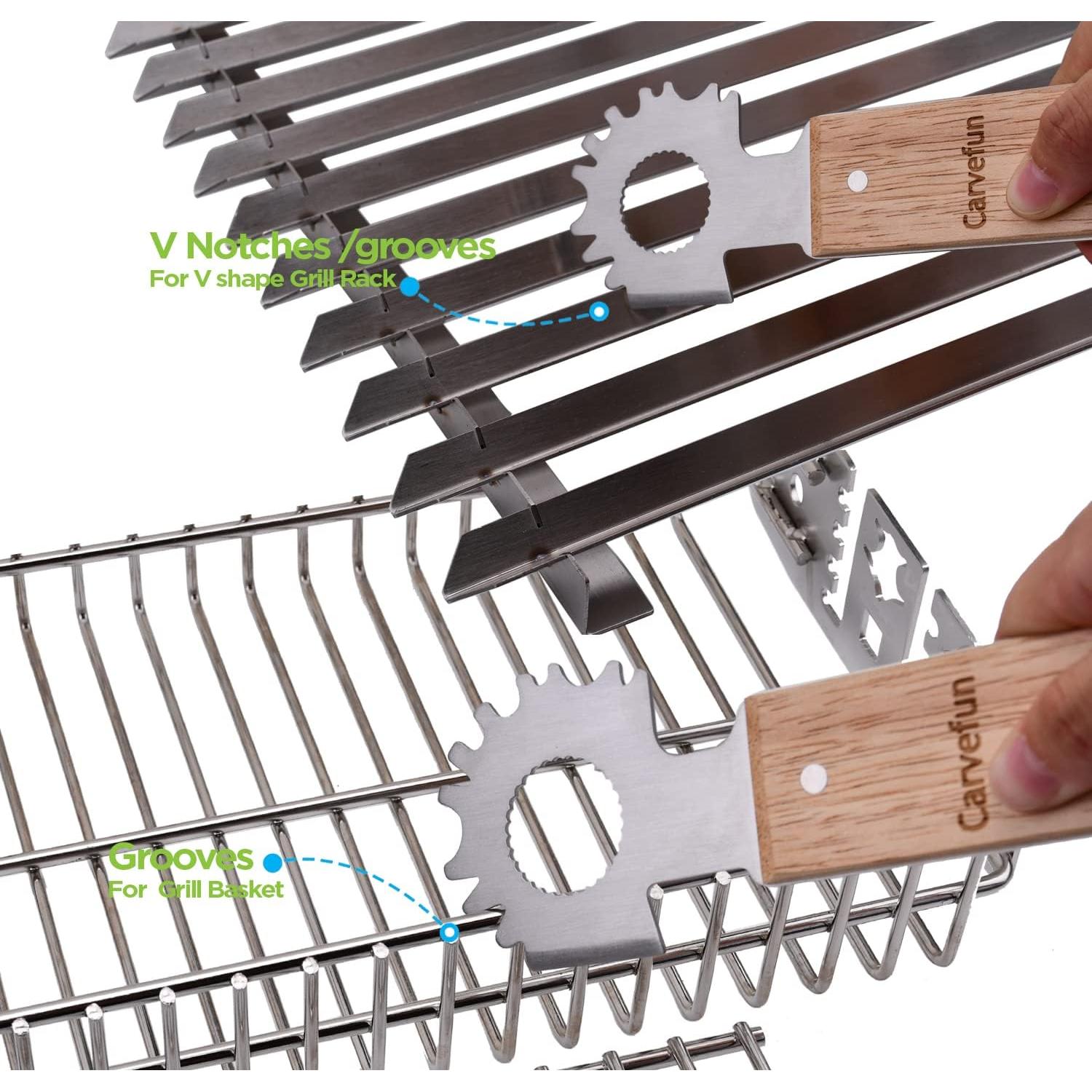 Raspadora Magnética para BBQ CarveFun con Abrebotellas